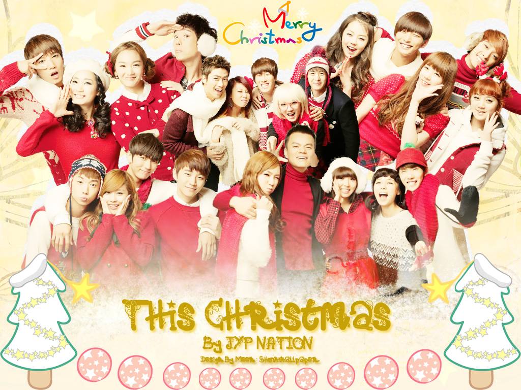 This Christmas, JYP Nation- Wallpaper