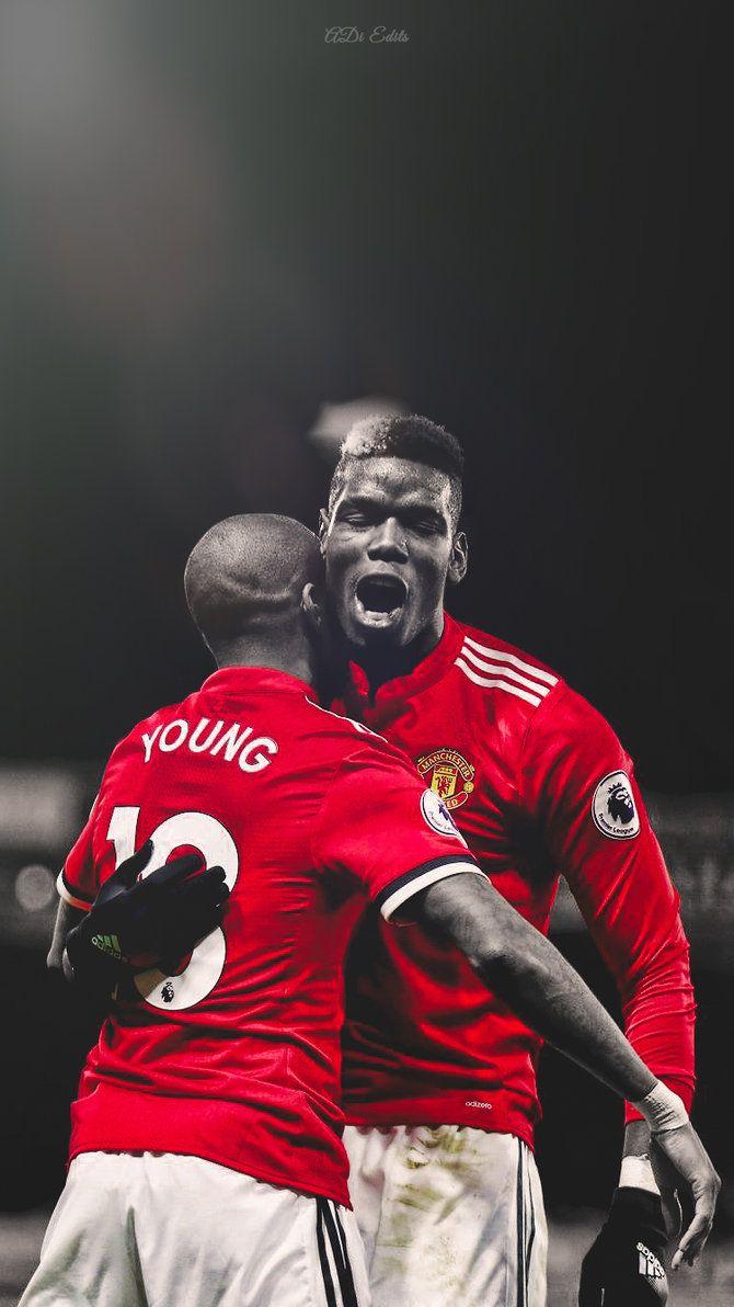 Ashley Young Paul Pogba Manchester United By Adi 149