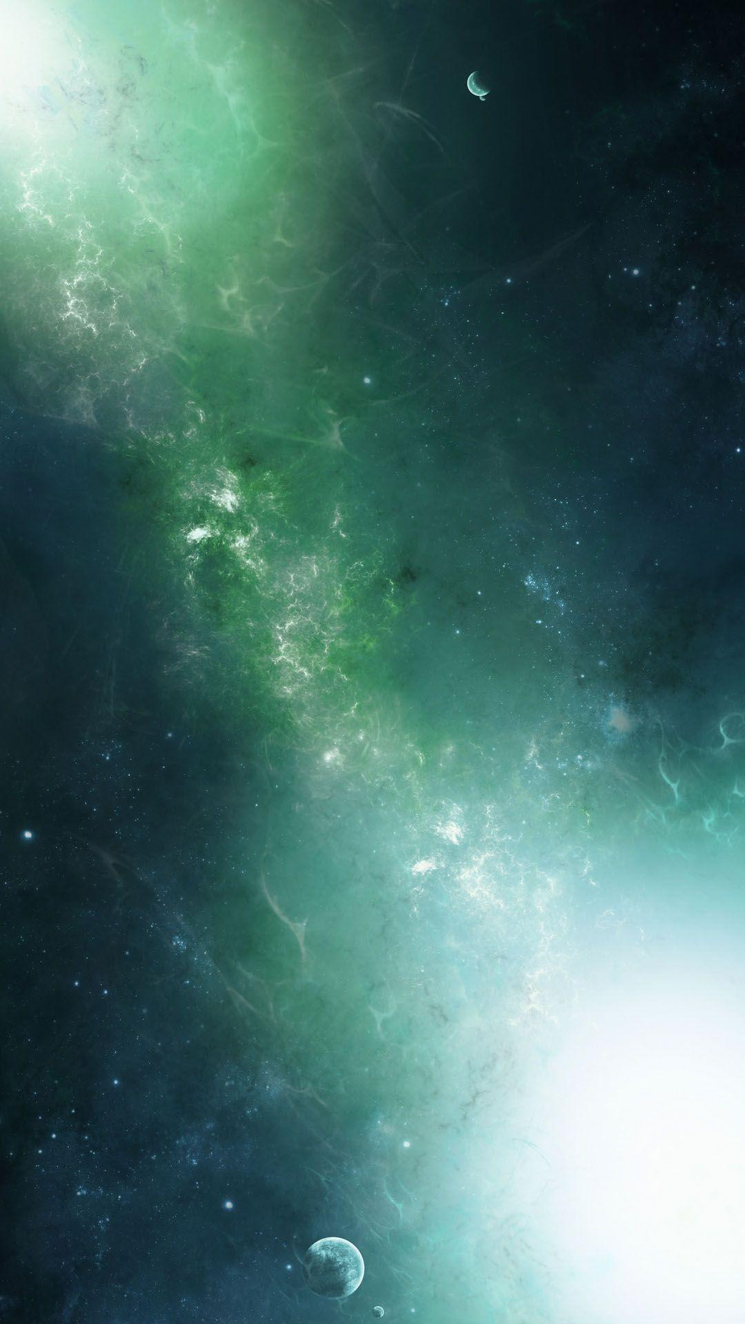 Space Background Green Realistic Cosmos Backdrop Starry Nebula With  Stardust And Milky Way Color Galaxy And Shining Stars Bright Space Objects  Vector Illustration Stock Illustration - Download Image Now - iStock
