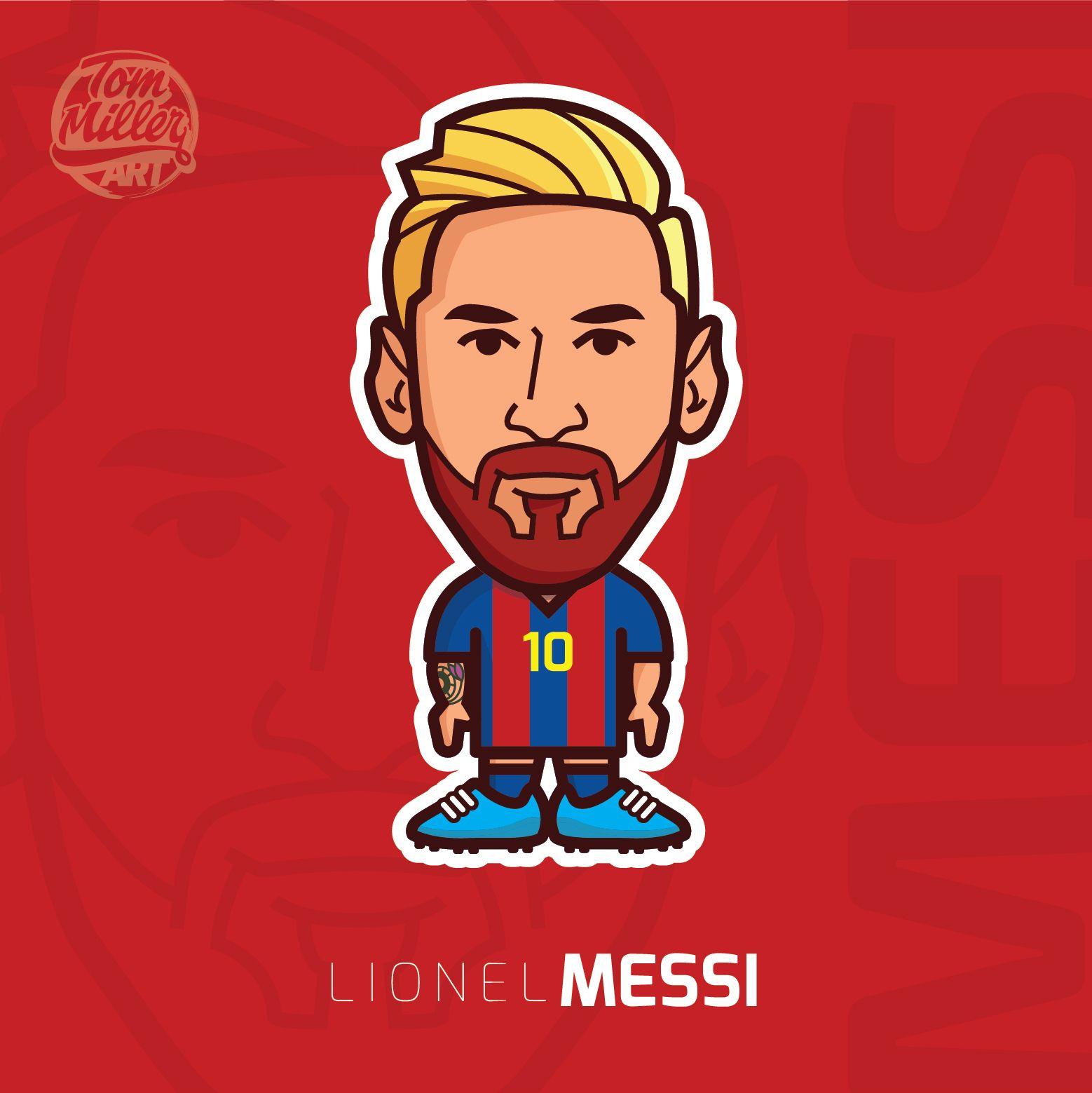 Messi Cartoon Wallpapers - Wallpaper Cave