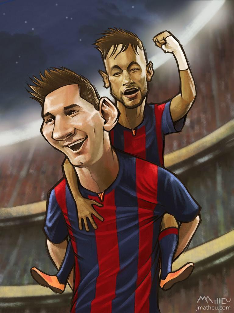 Caricatura Messi. Neymar.com Best Wallpaper Collections