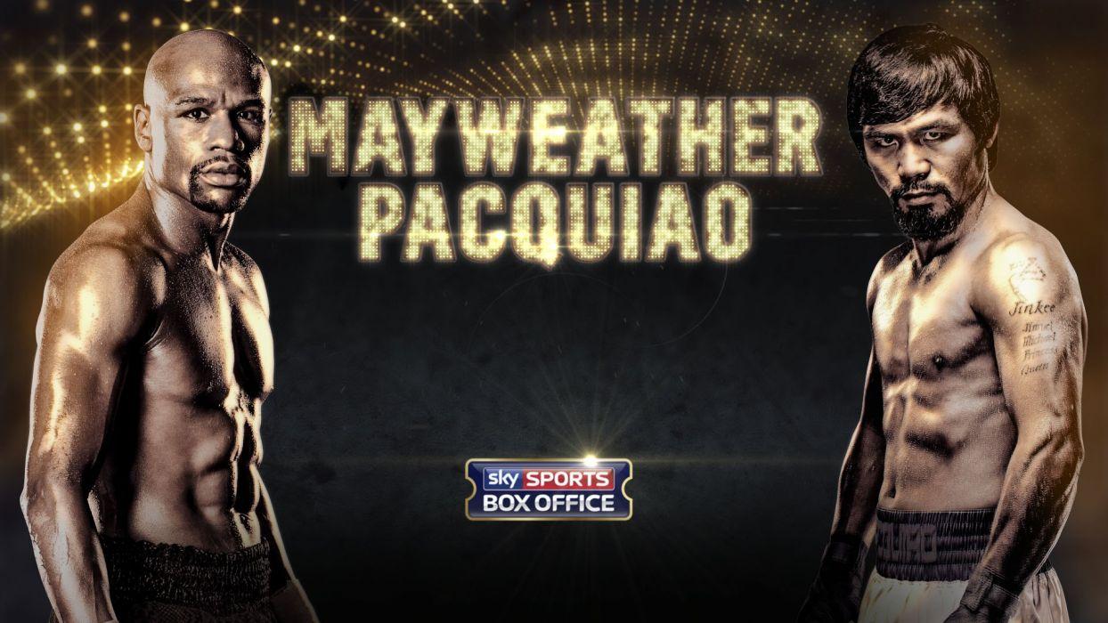 MAYWEATHER PACQUIAO boxing manny floyd fighting warrior poster