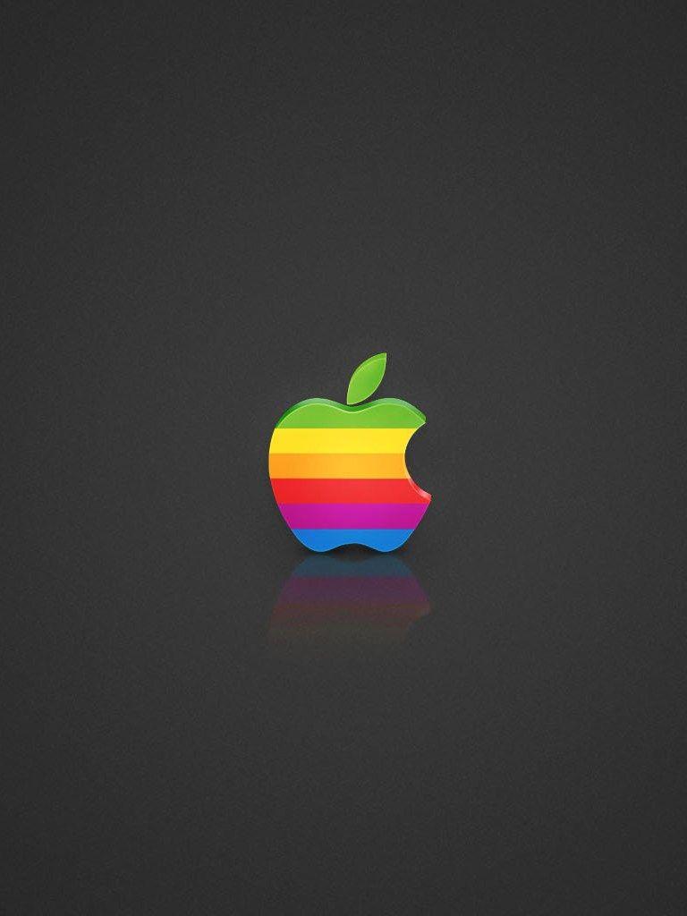 Rainbow Apple Logo. iPad Mini Wallpaper