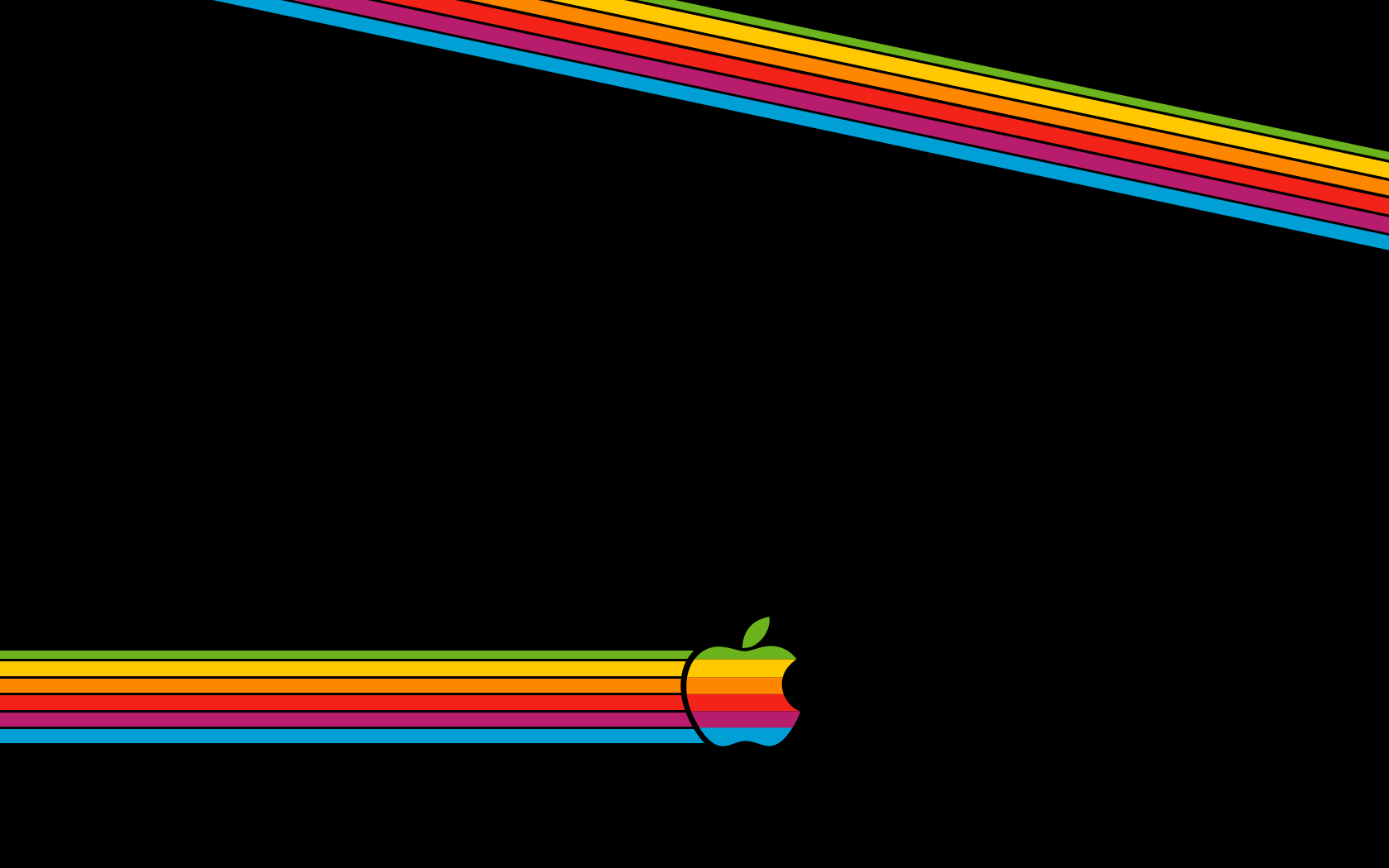 Apple rainbow logo wallpaper. Wallpaper Wide HD