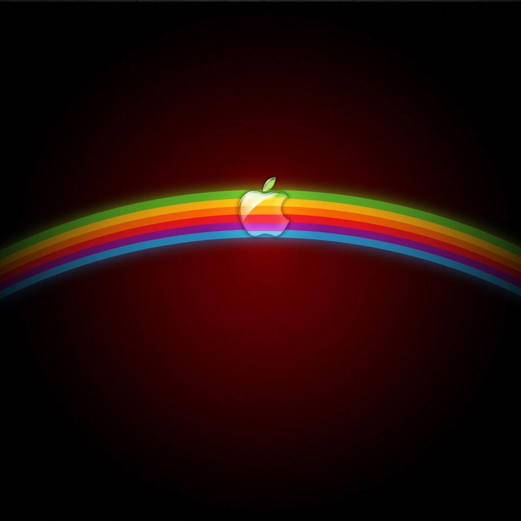 Rainbow Apple Logo iPad Wallpaper Download. iPhone Wallpaper, iPad