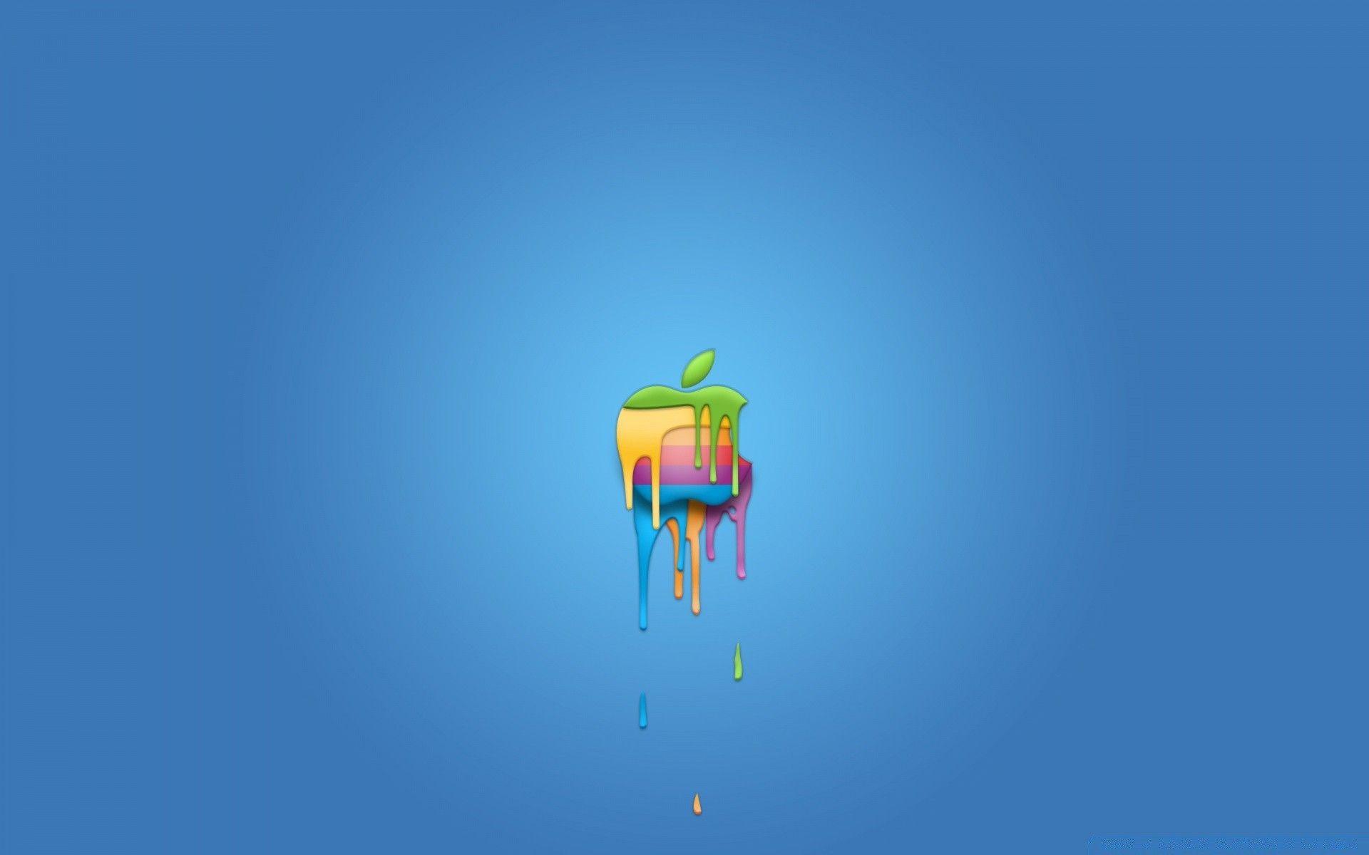 Apple Logo Paint. Android wallpaper for free
