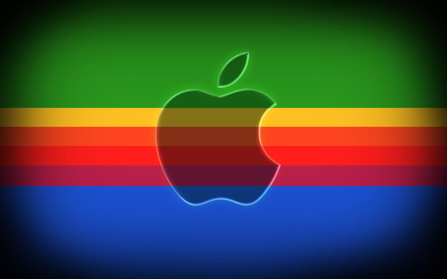 Rainbow Apple Mac Logo Wallpaper Desktop Wallpaper. High