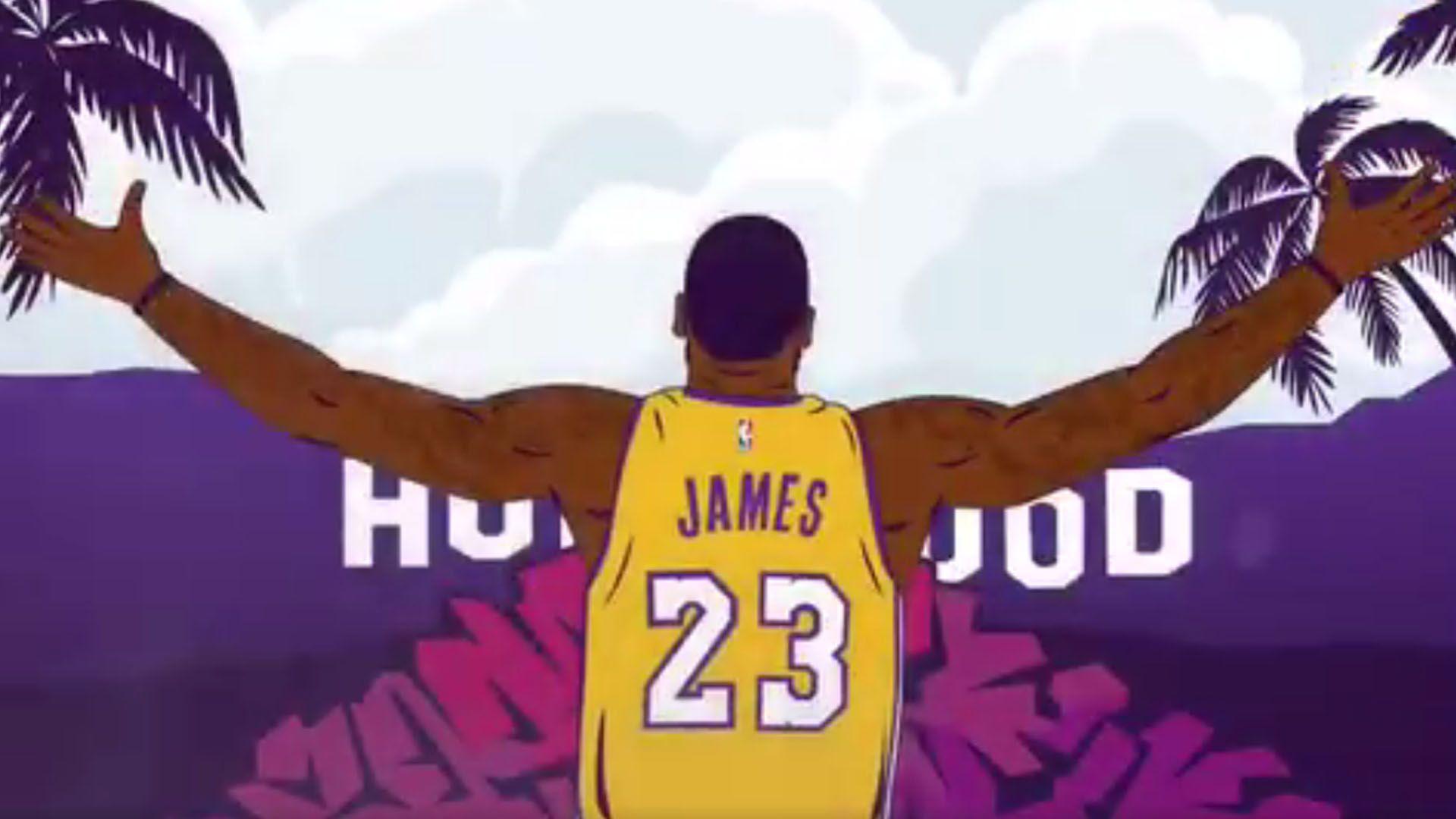 Lakers bring plenty of bricks for LeBron's new home in LA. NBCS Bay