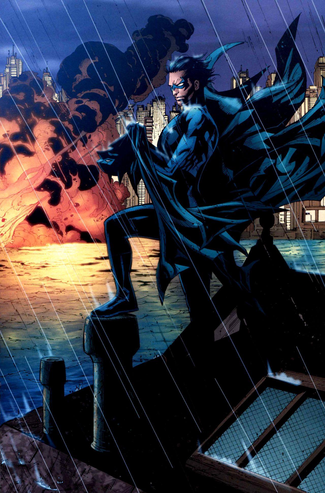 Dick Grayson Batman phone wallpaper