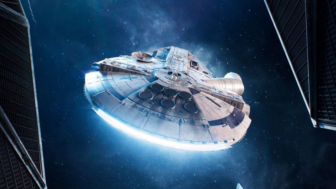 Wallpaper Millennium Falcon, Solo: A Star Wars Story, Spaceship, 4K