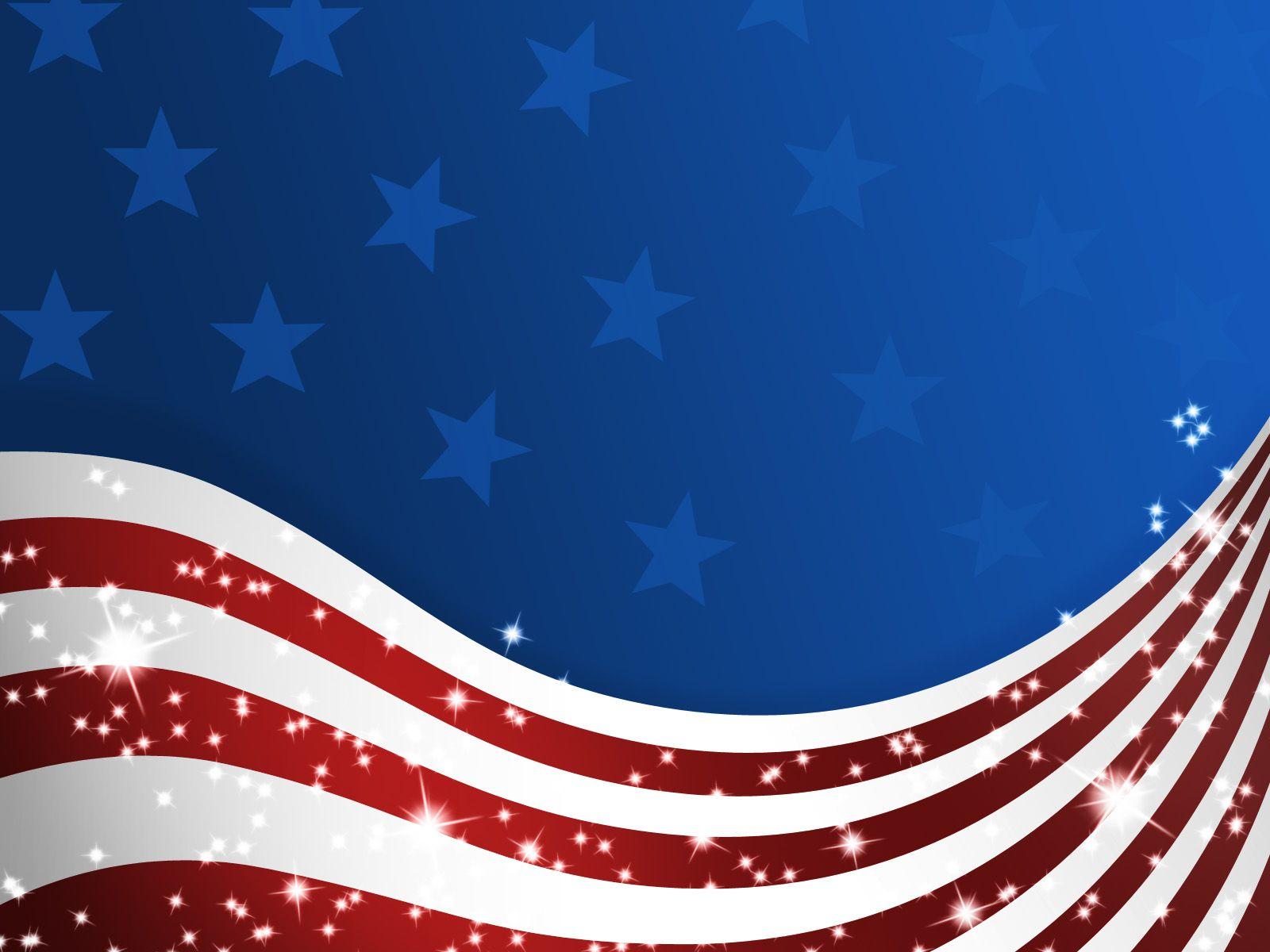 Patriotic Background Image Group with items