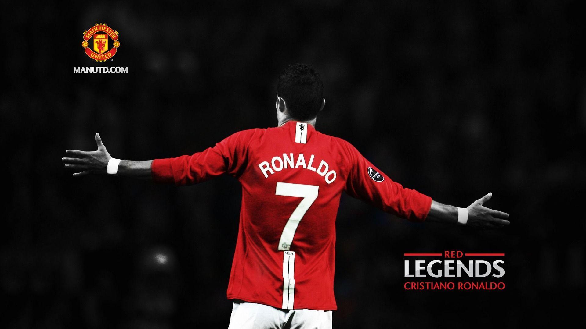Cristiano Ronaldo Manchester United HD Wallpaper. HD Wallpaper. Manchester united wallpaper, Manchester united logo, Cristiano ronaldo manchester