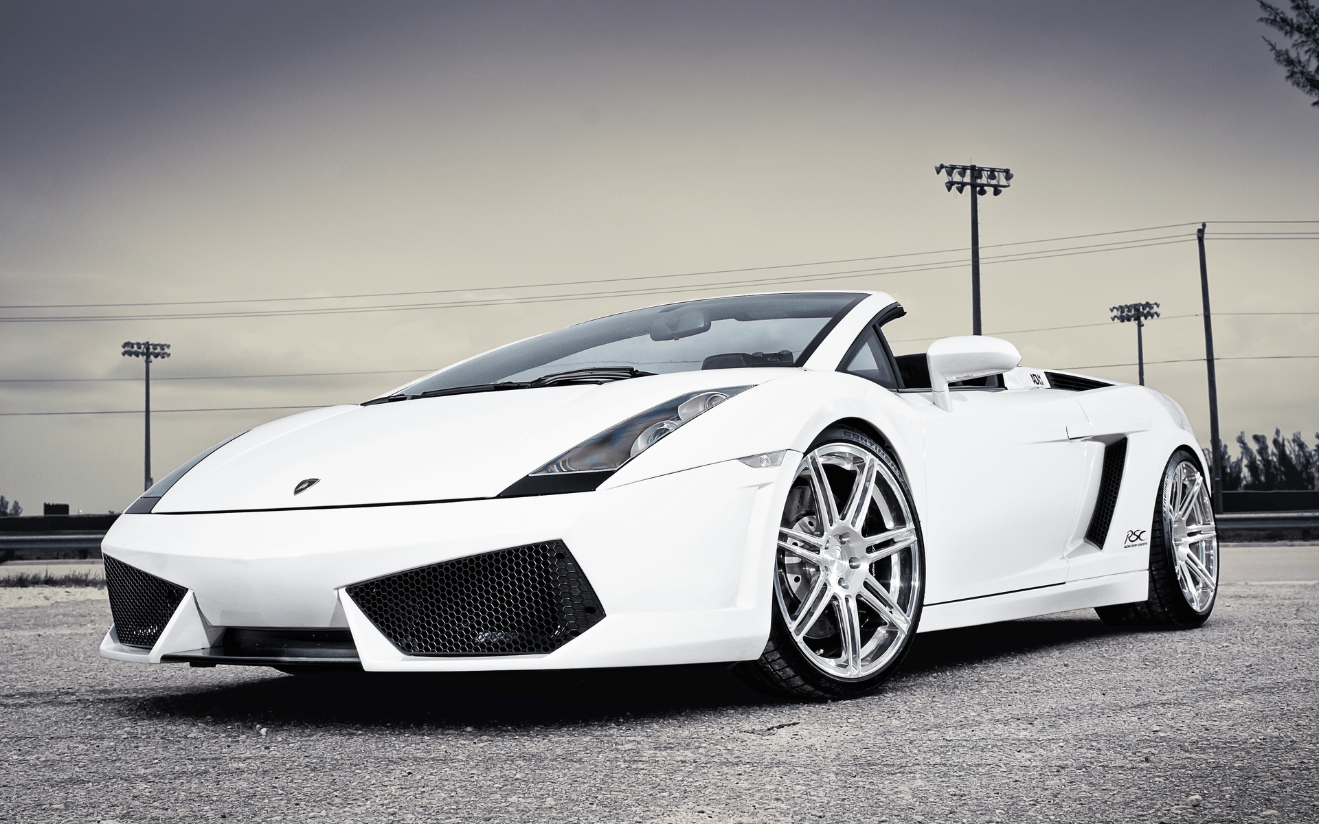 Lamborghini White Wallpaper HD