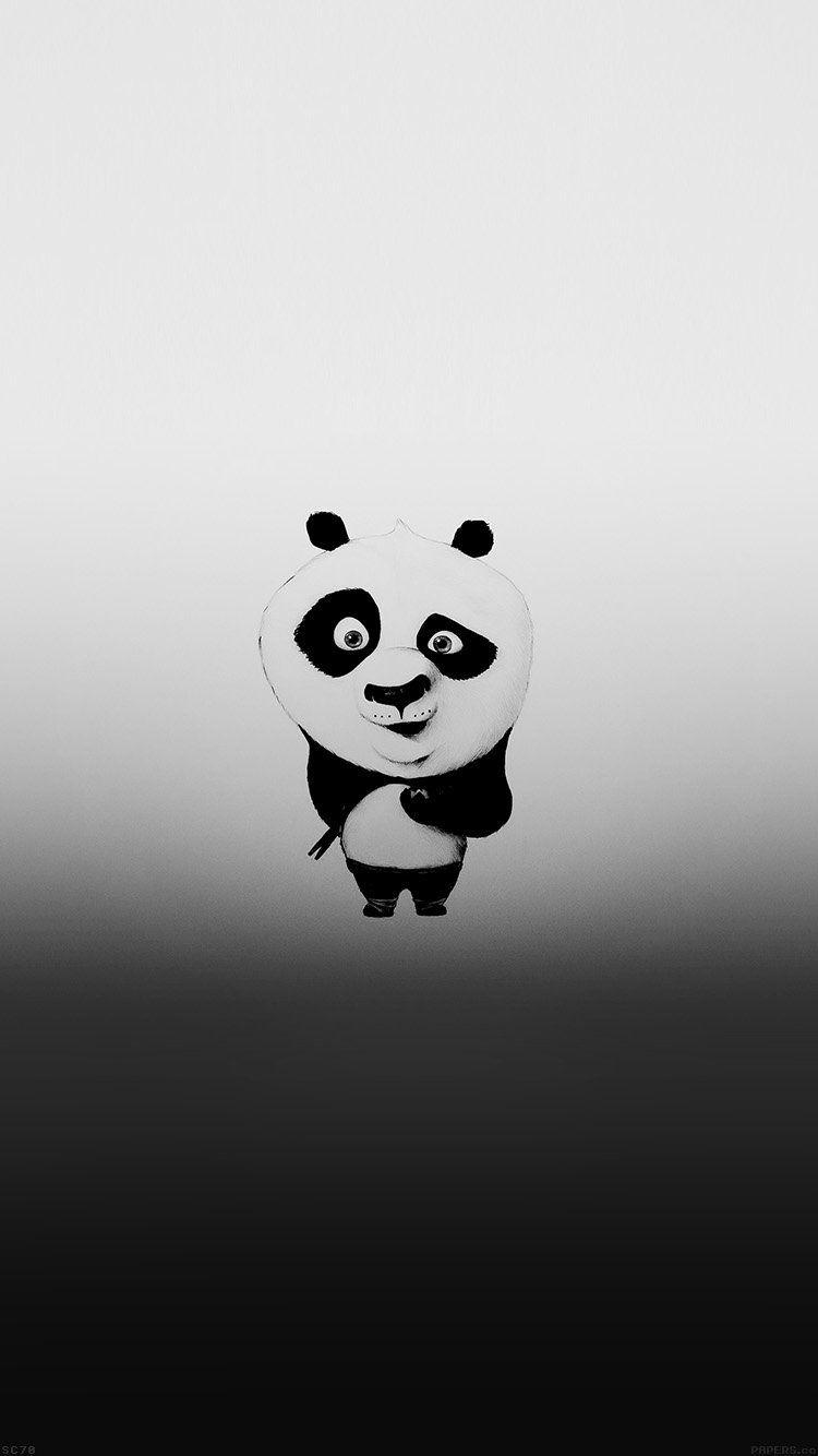 iPhone7papers panda minimal funny cute
