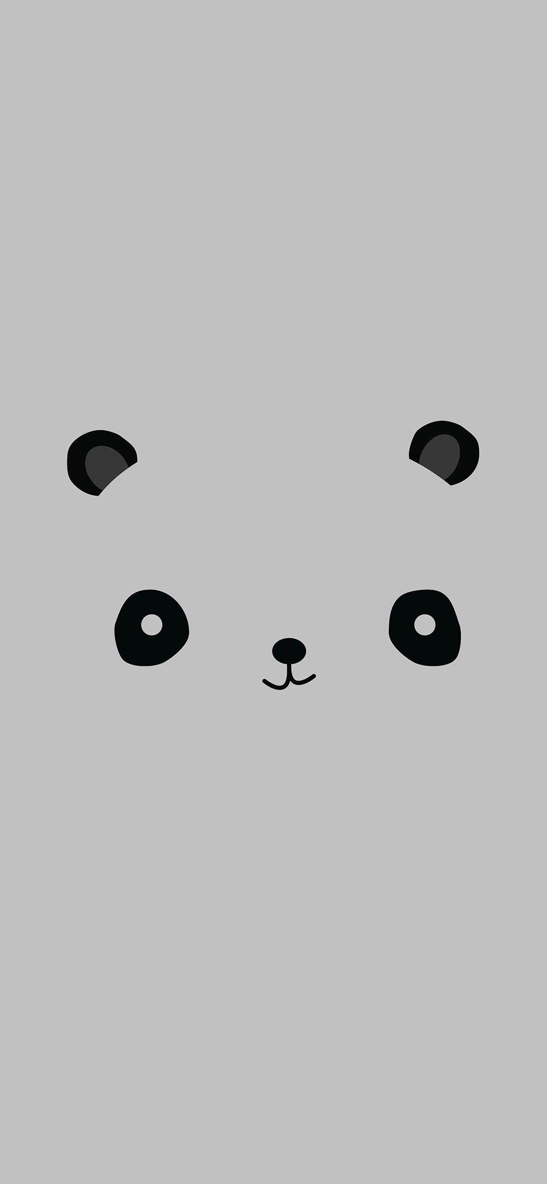 iPhoneXpapers minimal panda illust art