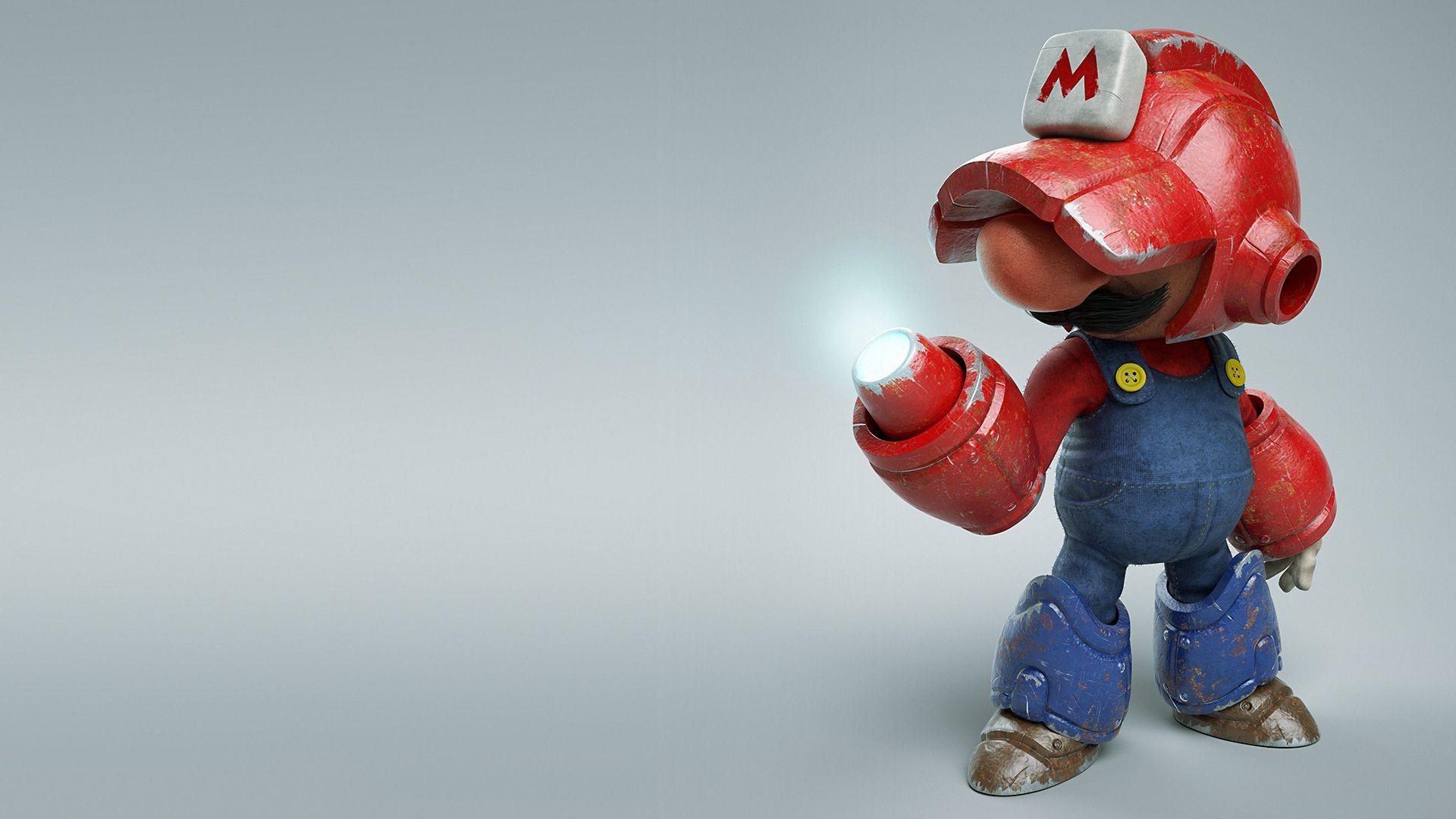 Mega Mario, HD Cartoons, 4k Wallpaper, Image, Background, Photo