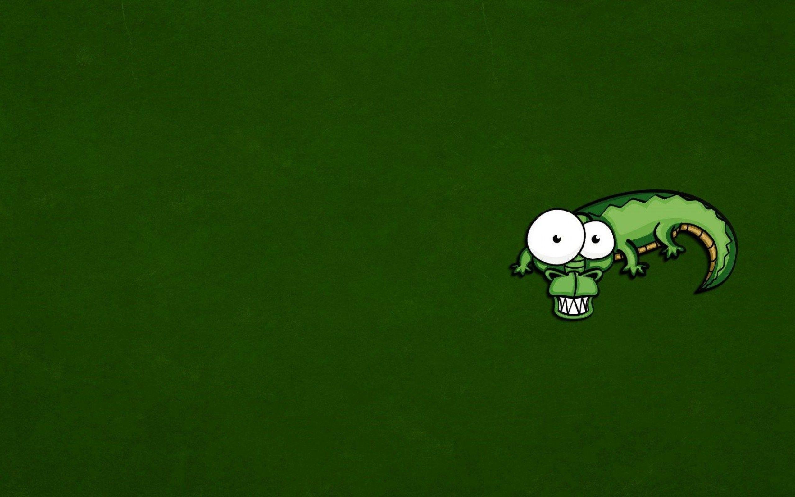 Green Wallpaper Funny Cartoon Animated Image Wallpaper