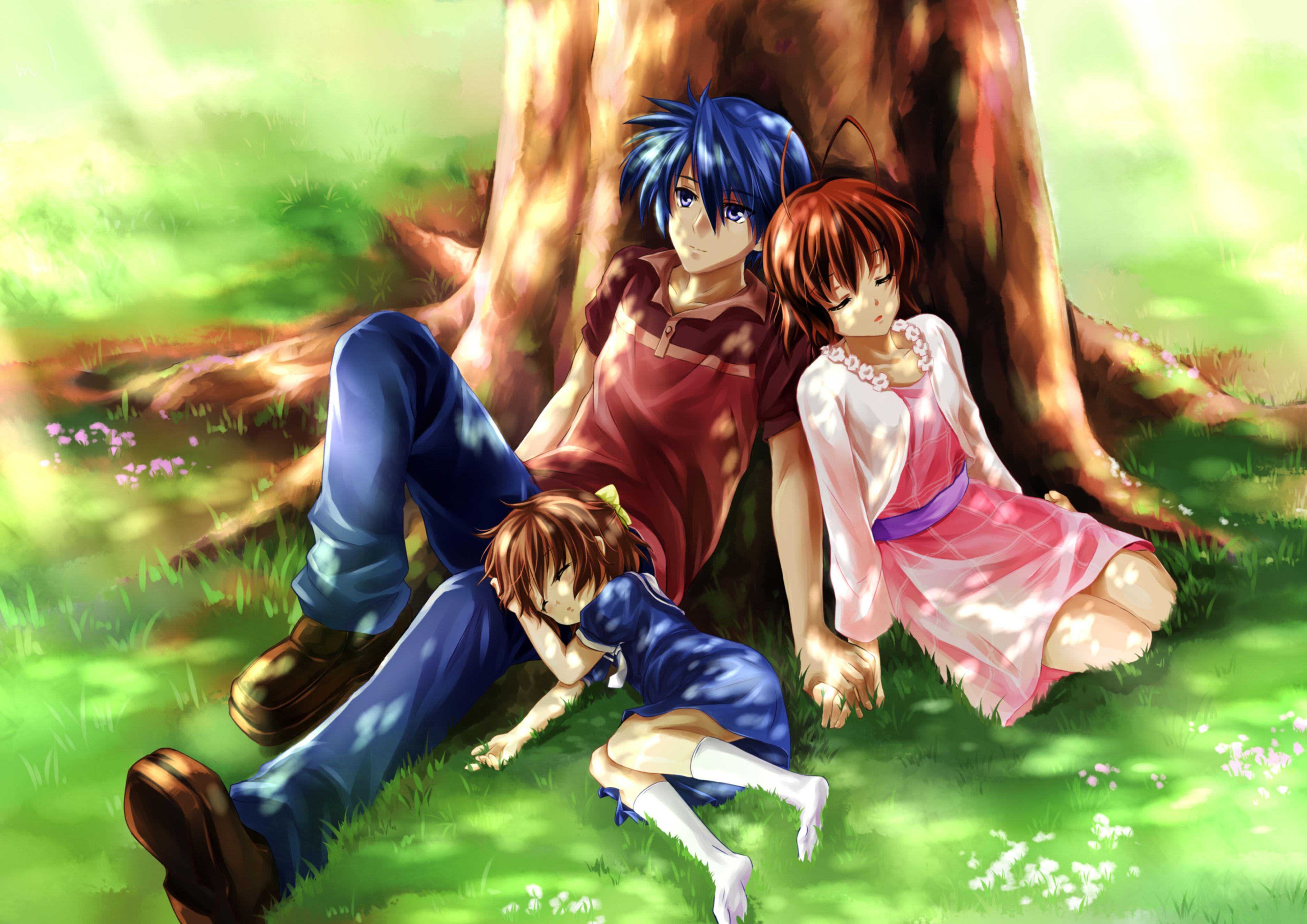 Tomoya,Nagisa, And Ushio  Clannad anime, Clannad after story, Clannad