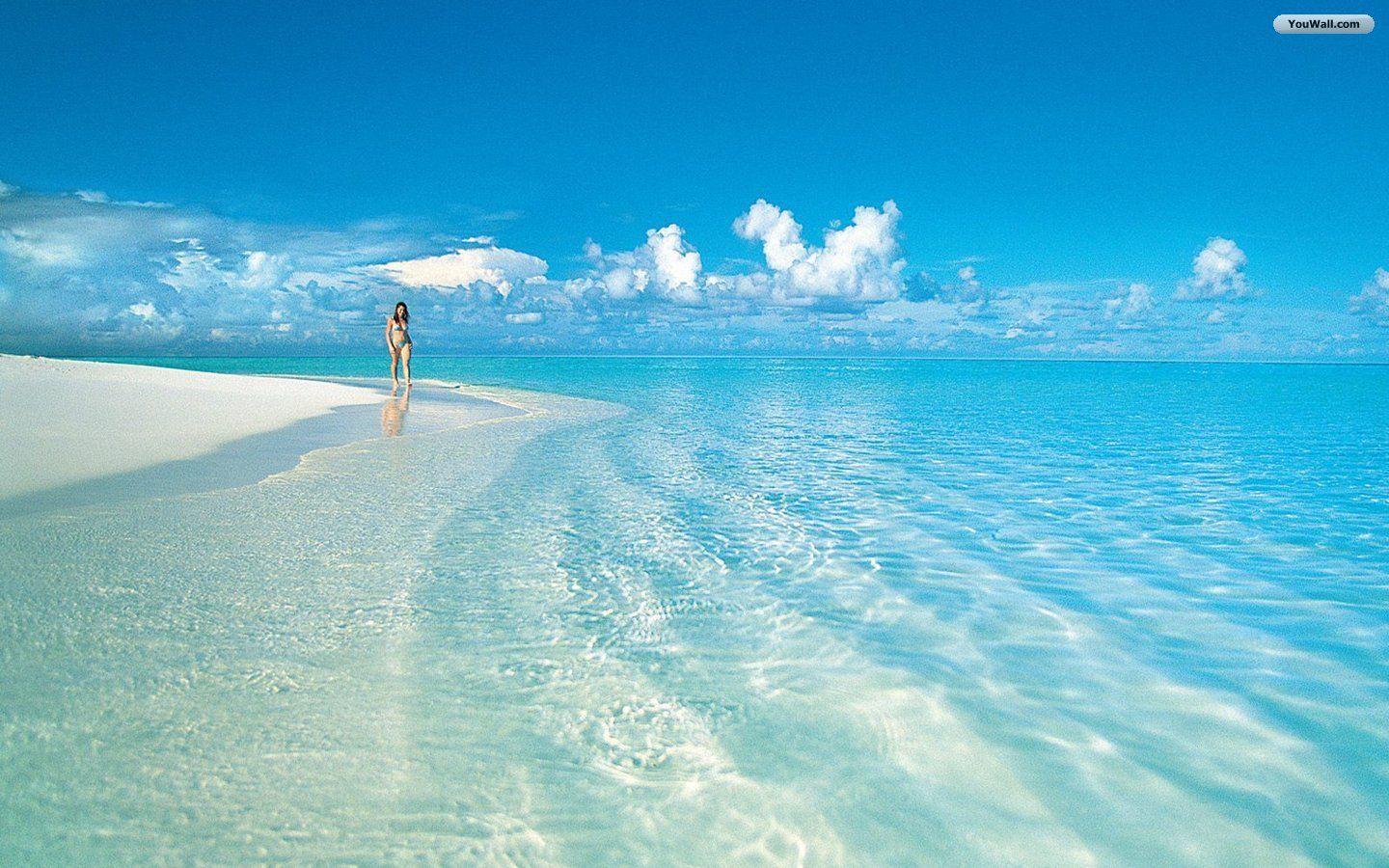 Free Beach Desktop Wallpaper (Picture)