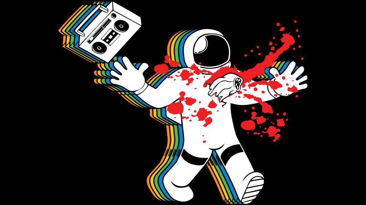 image of Astronaut With Boombox Wallpaper - #SpaceHero