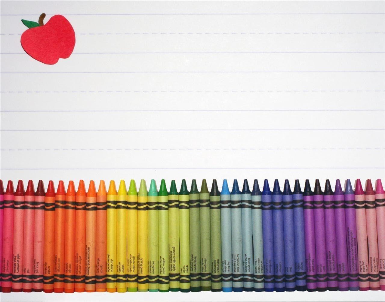 Powerpoint Background Crayons