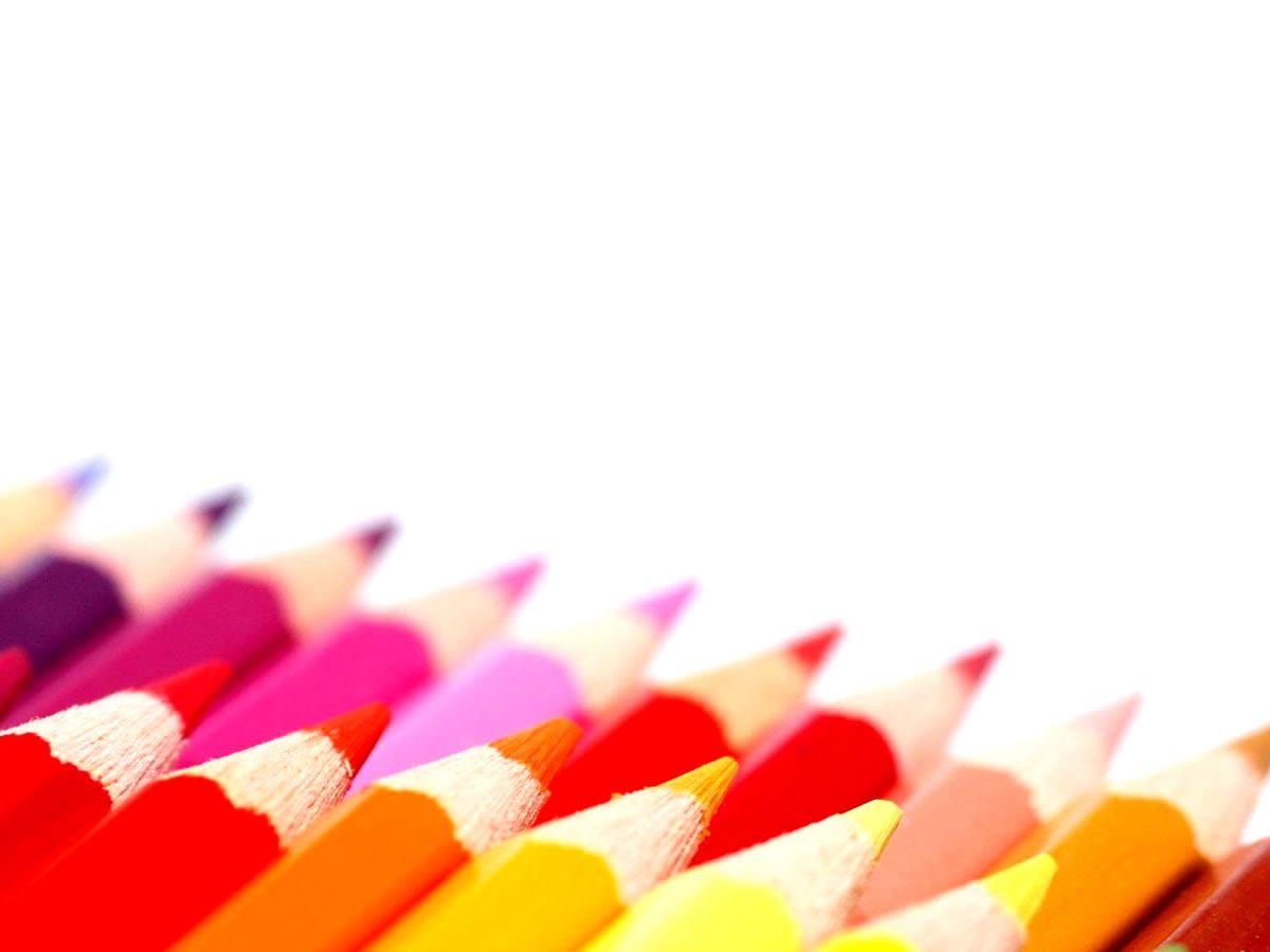 Free Colorful Pencil Background For PowerPoint PPT