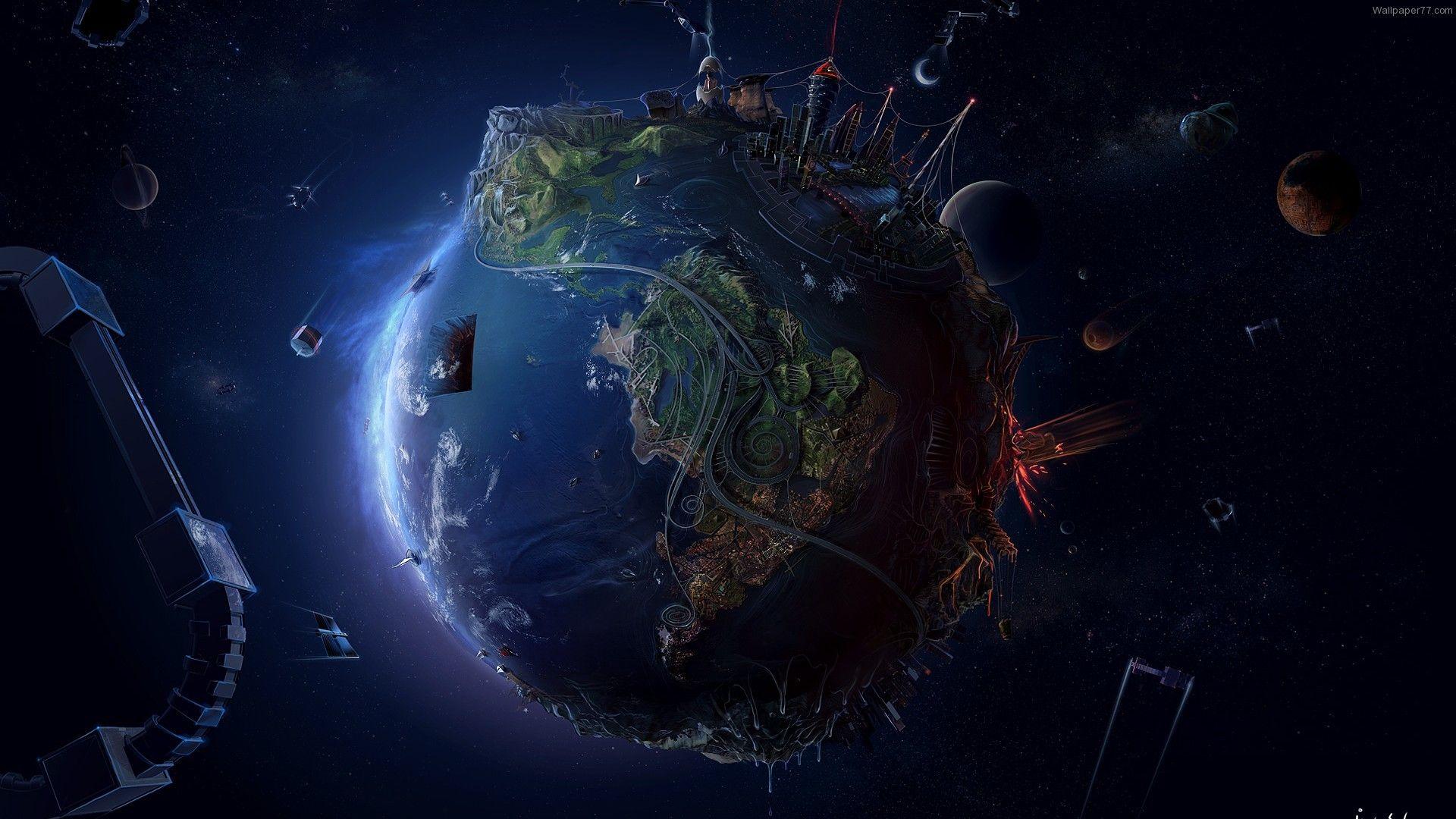 Earth From Space Wallpaper 1920x1080
