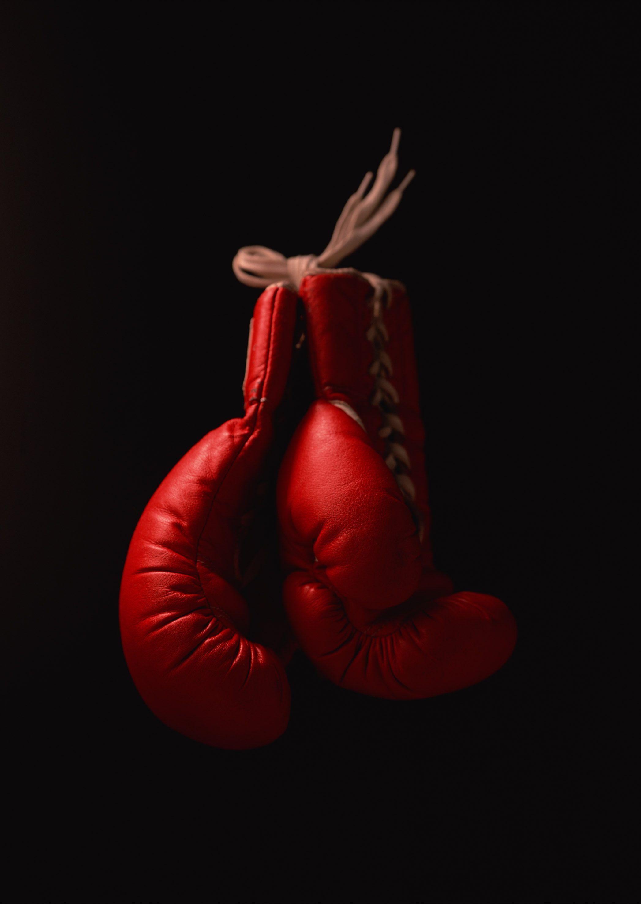 Hanging boxing gloves wallpaper Gallery