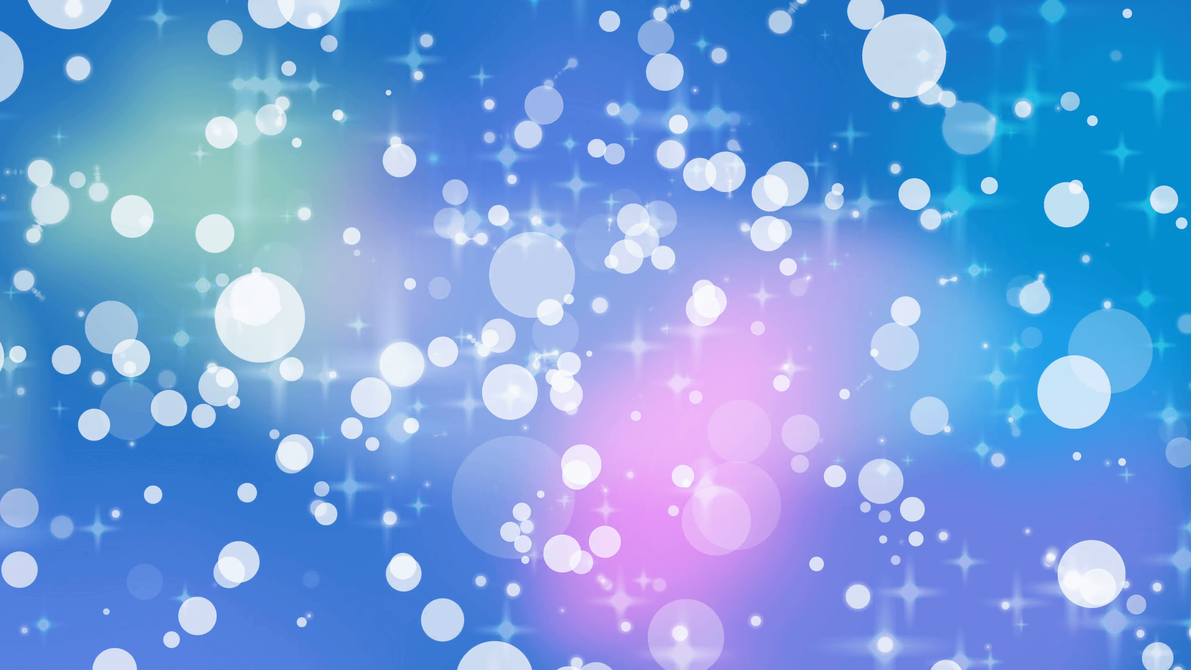 Blue light bubbles and star abstract background Motion Background