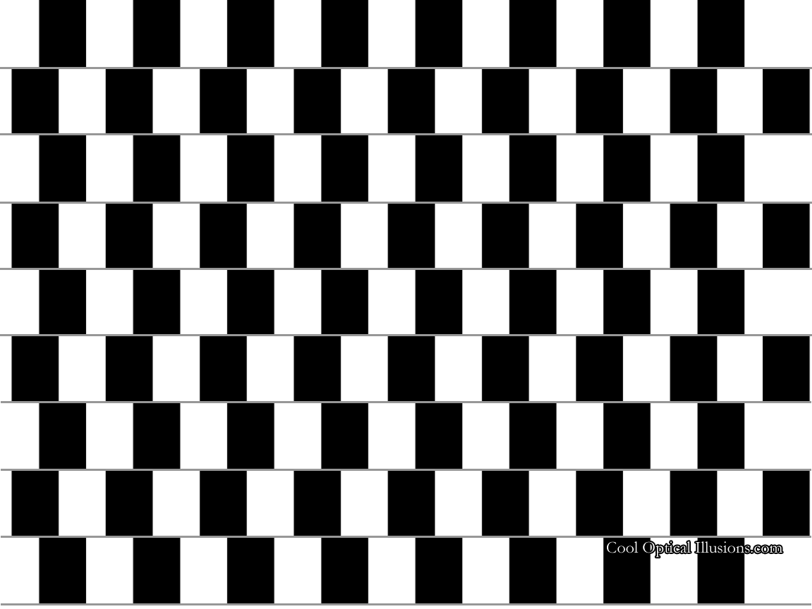 Bricks Optical Illusion Wallpaper. Cool Optical Illusions