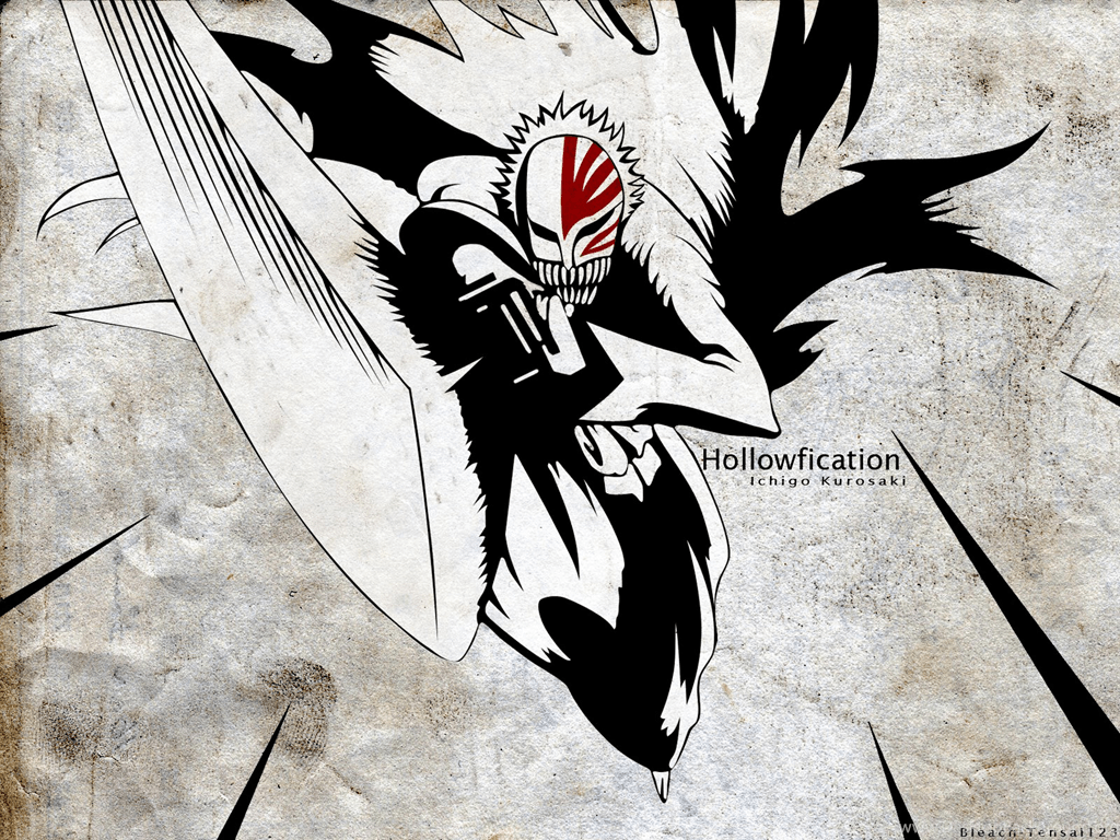 Bleach Hollow Ichigo Kurosaki Ichigo Zanpakuto Wallpaper