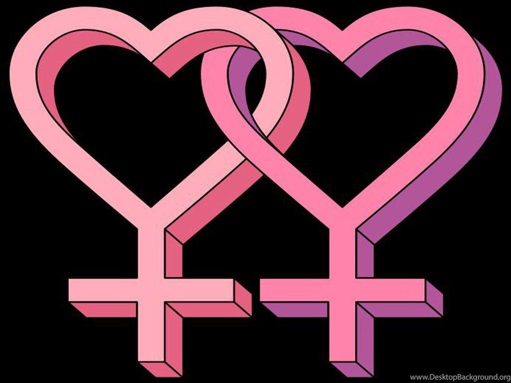 Image Lesbian Symbol LGBTQ+ Support Desktop Background