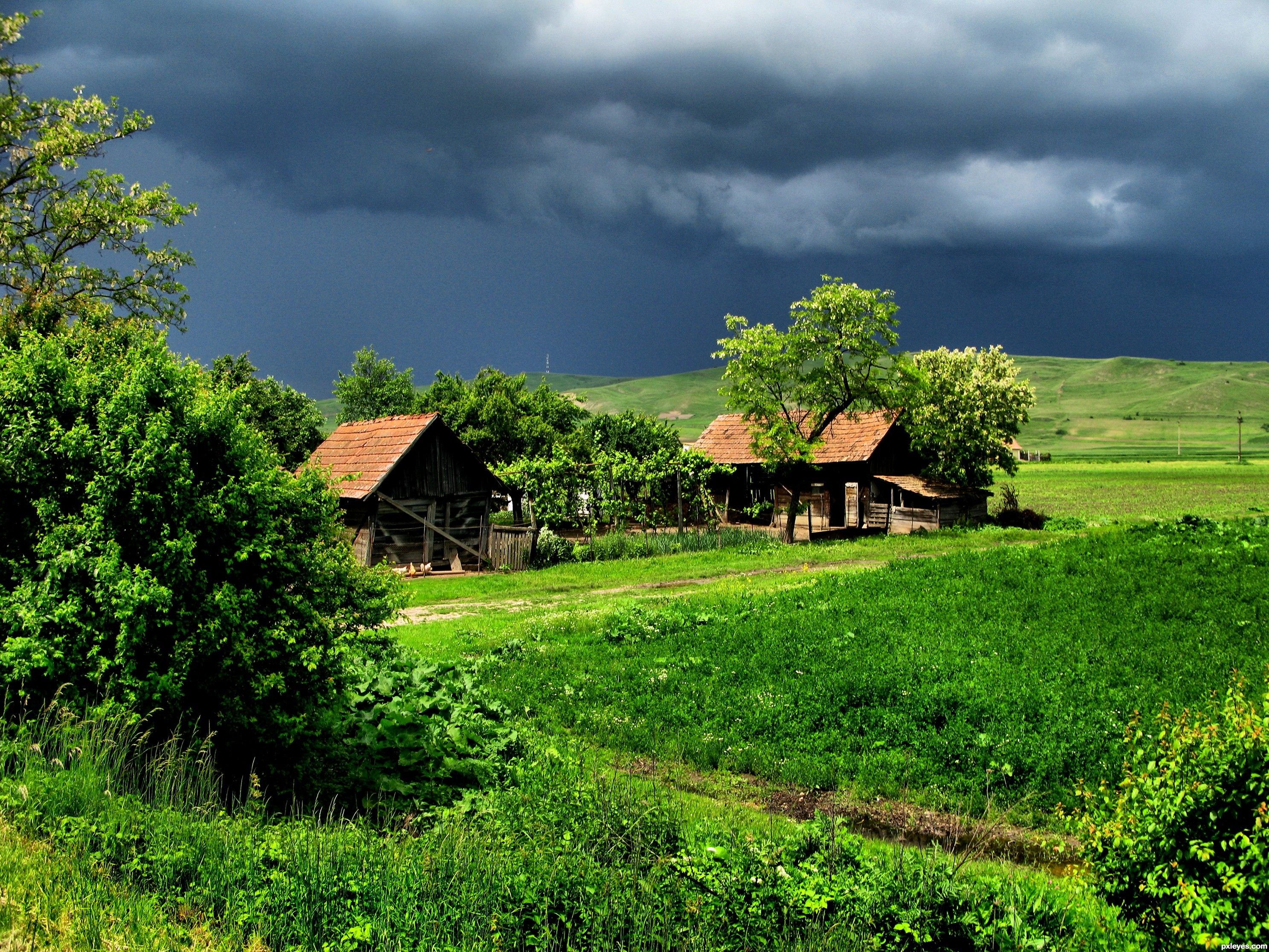 Spring storm picture, by wind for: farm country photography contest