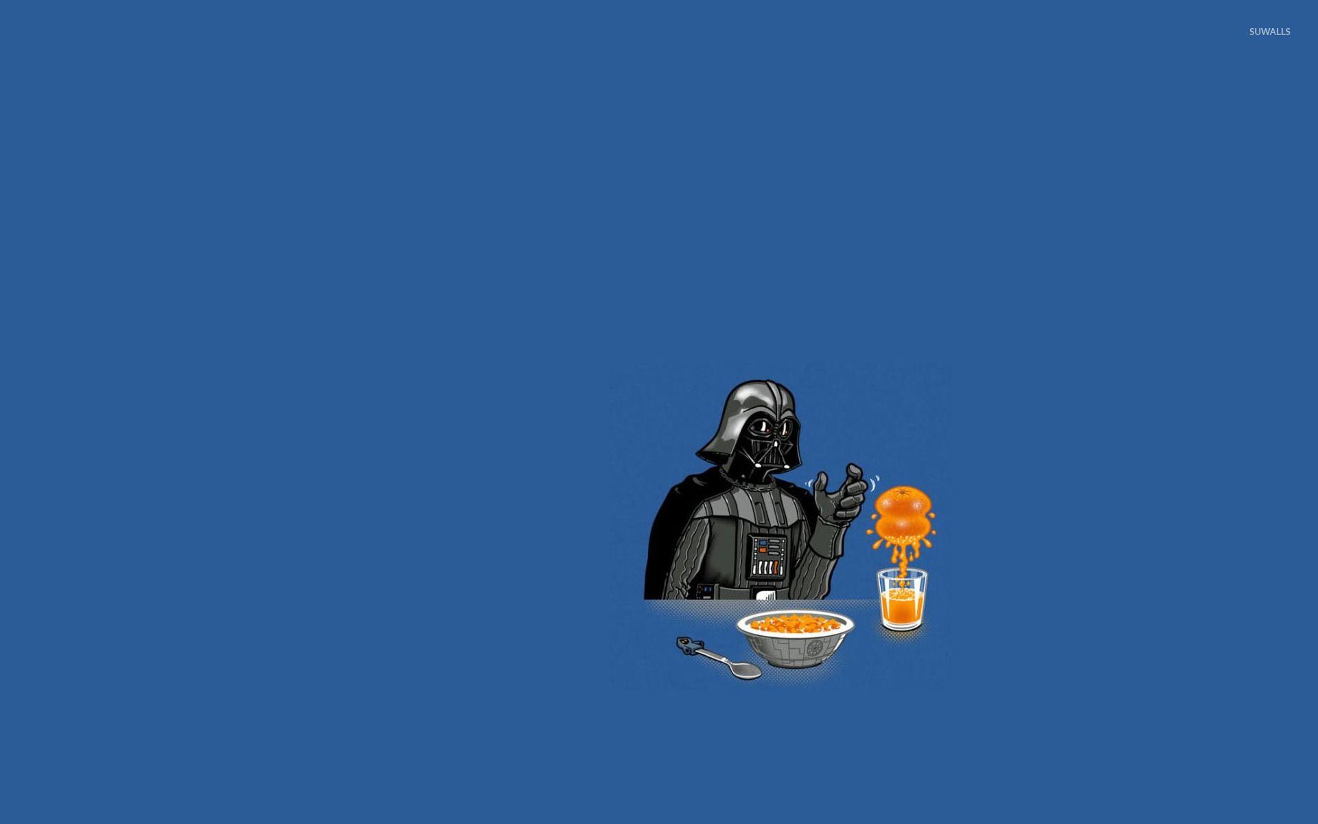 Darth Vader making orange juice wallpaper wallpaper