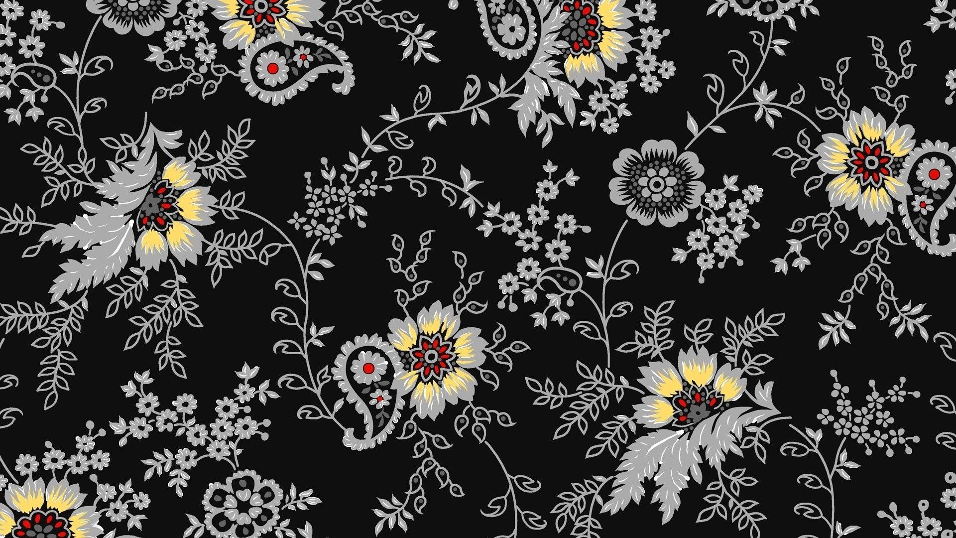 Black Floral Background Tumblr