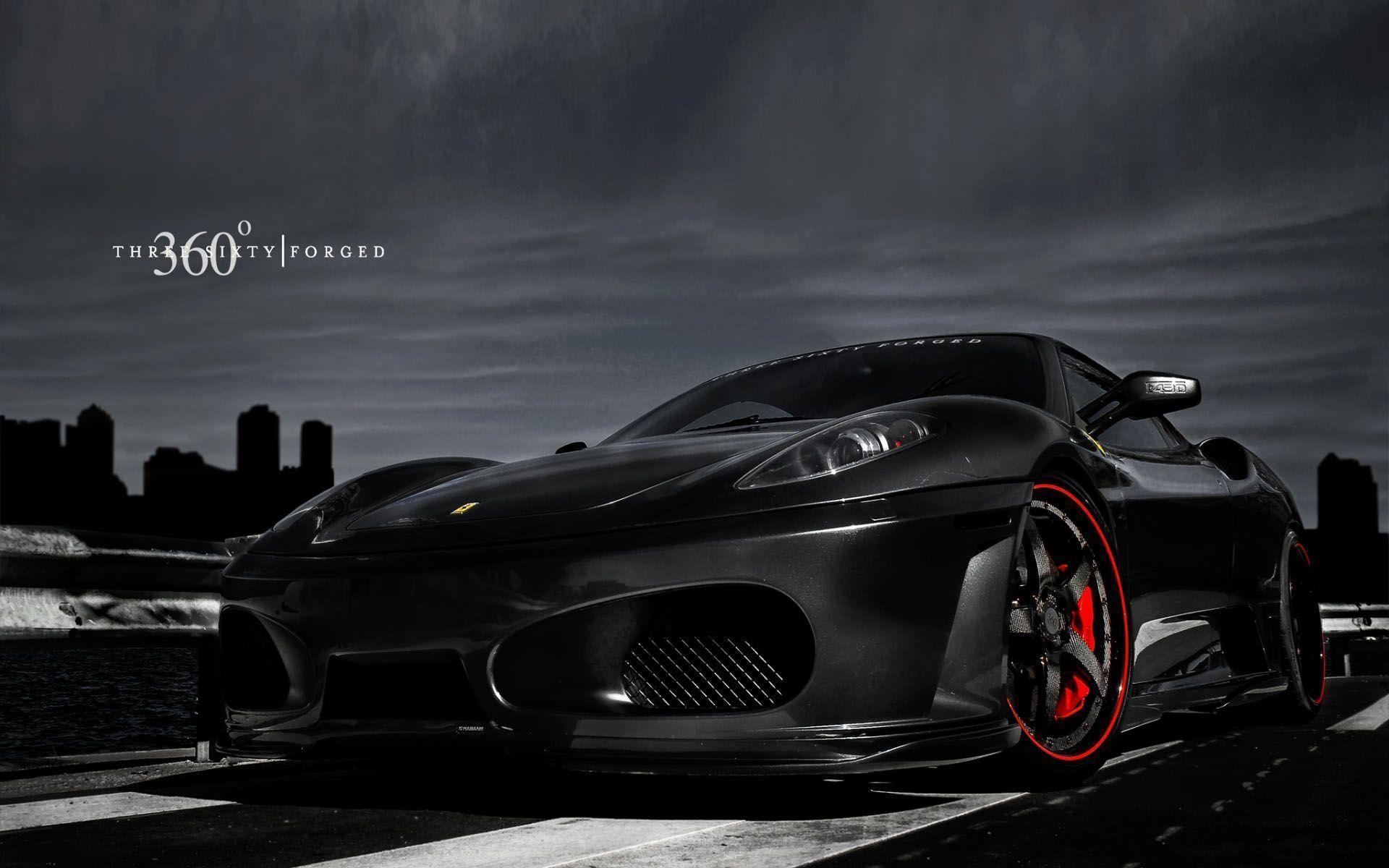 Black Ferrari Cars Wallpaper