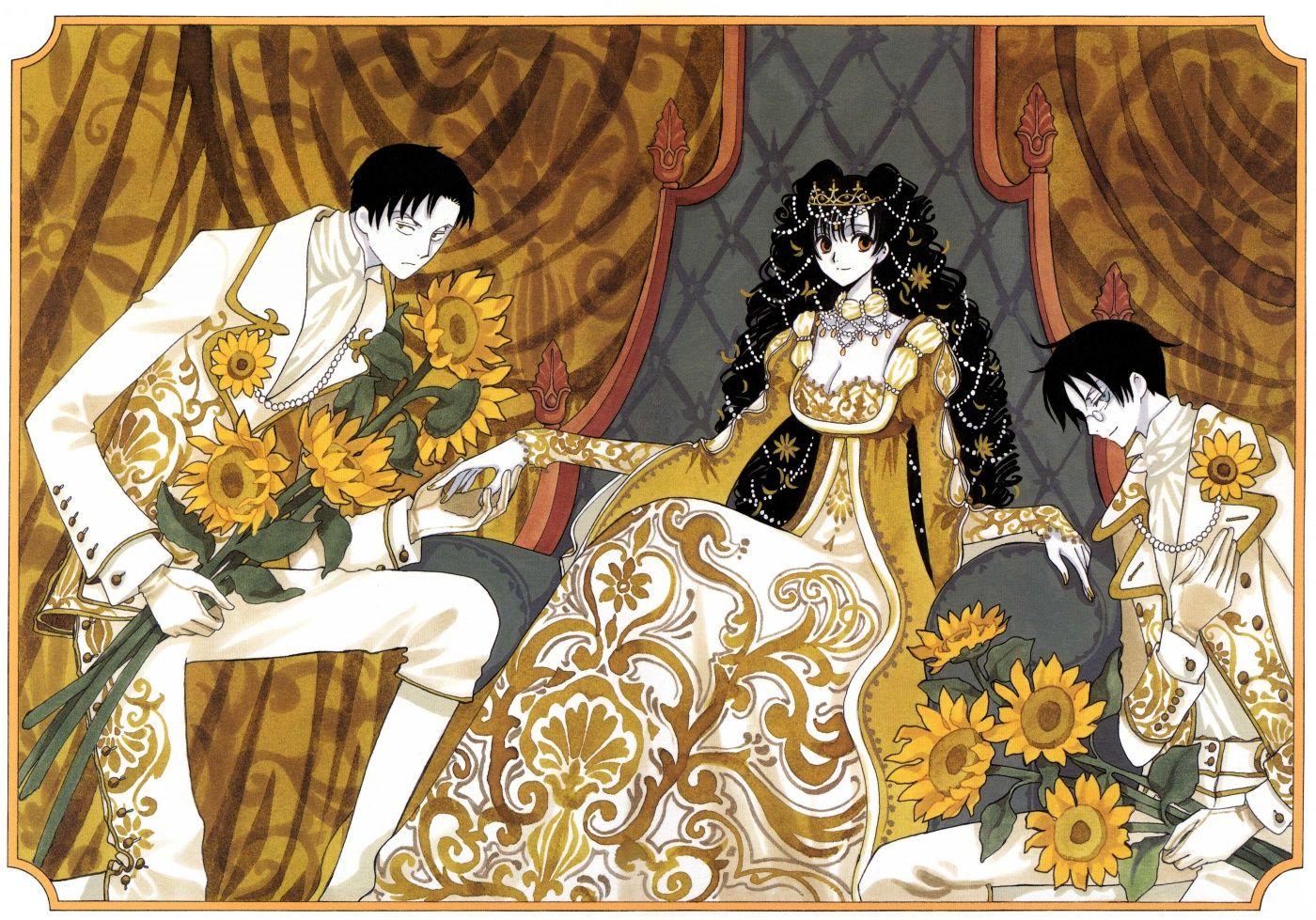clamp xxxholic doumeki shizuka kunogi himawari watanuki kimihiro
