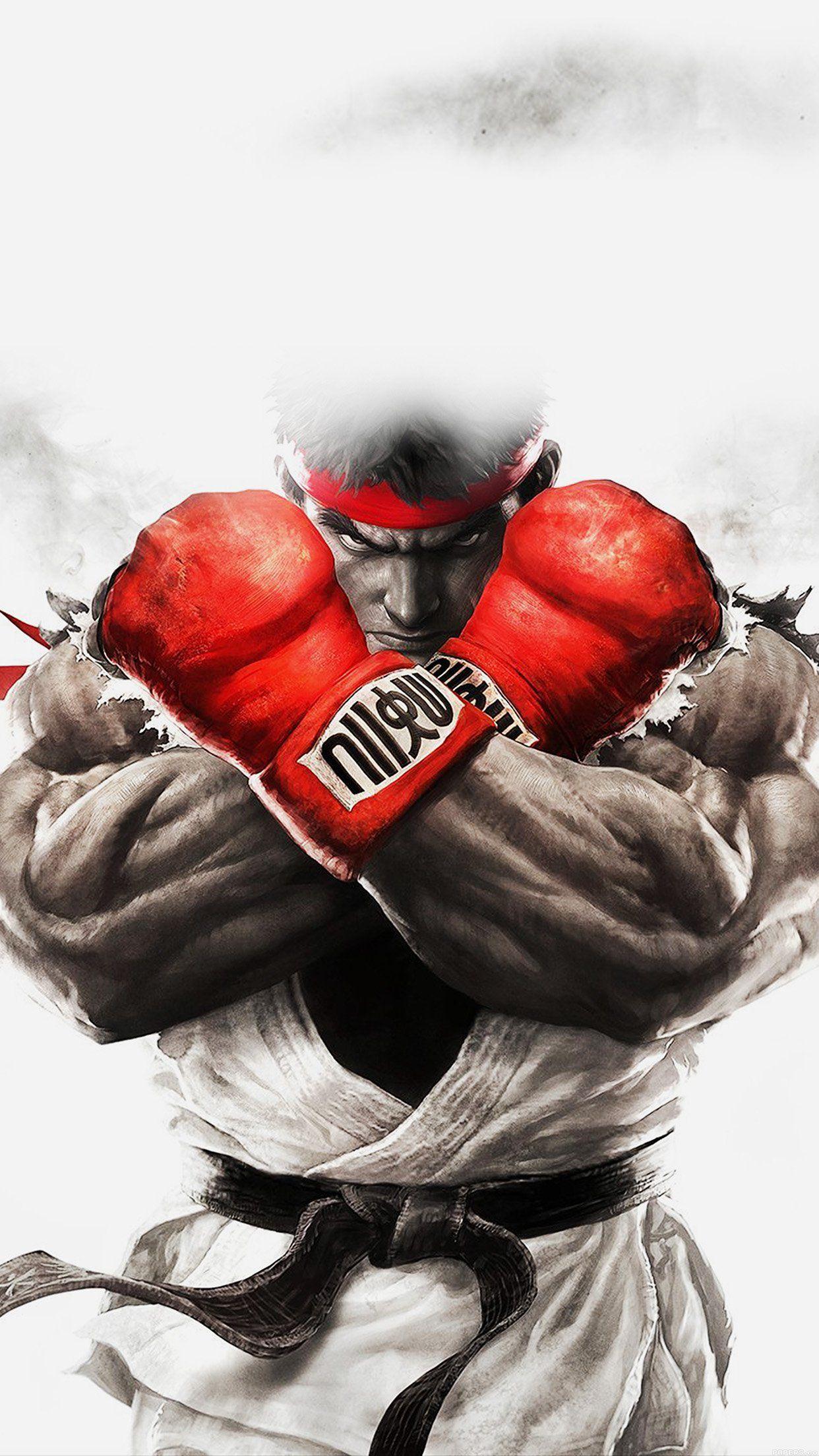 iPhone 6 Wallpaper fighter ryu art illust game