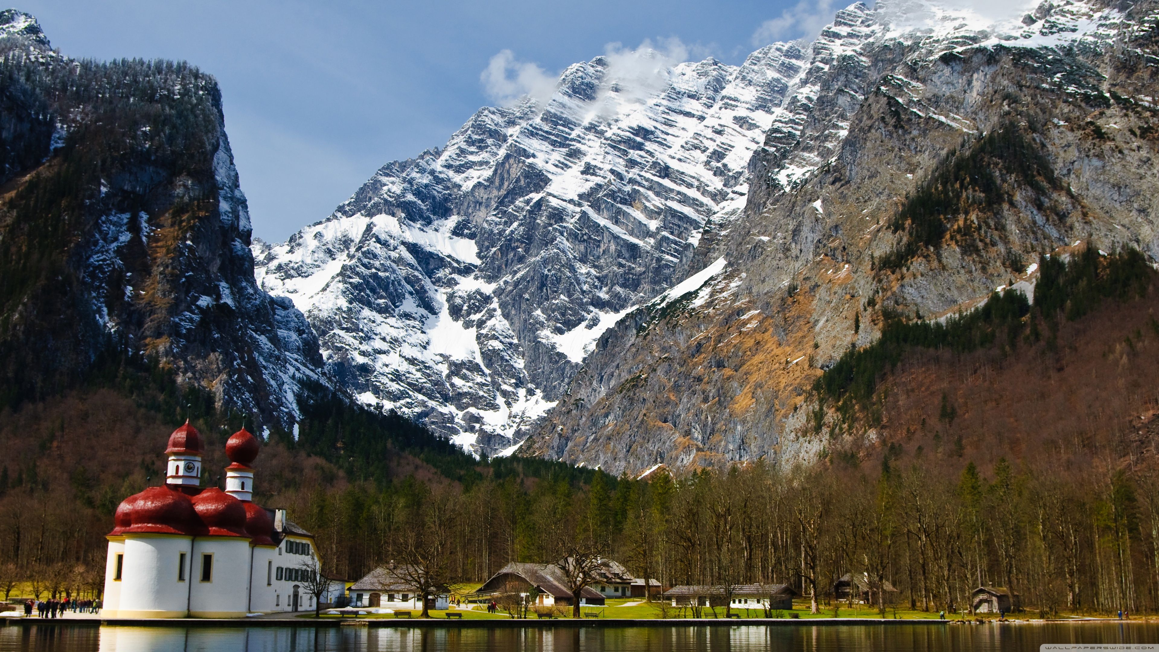 St. Bartholomew's Church, Berchtesgaden, Germany ❤ 4K HD Desktop