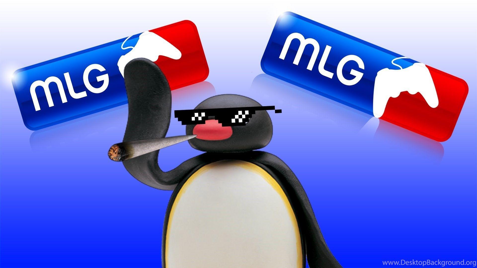 MLG Pingu YouTube Desktop Background