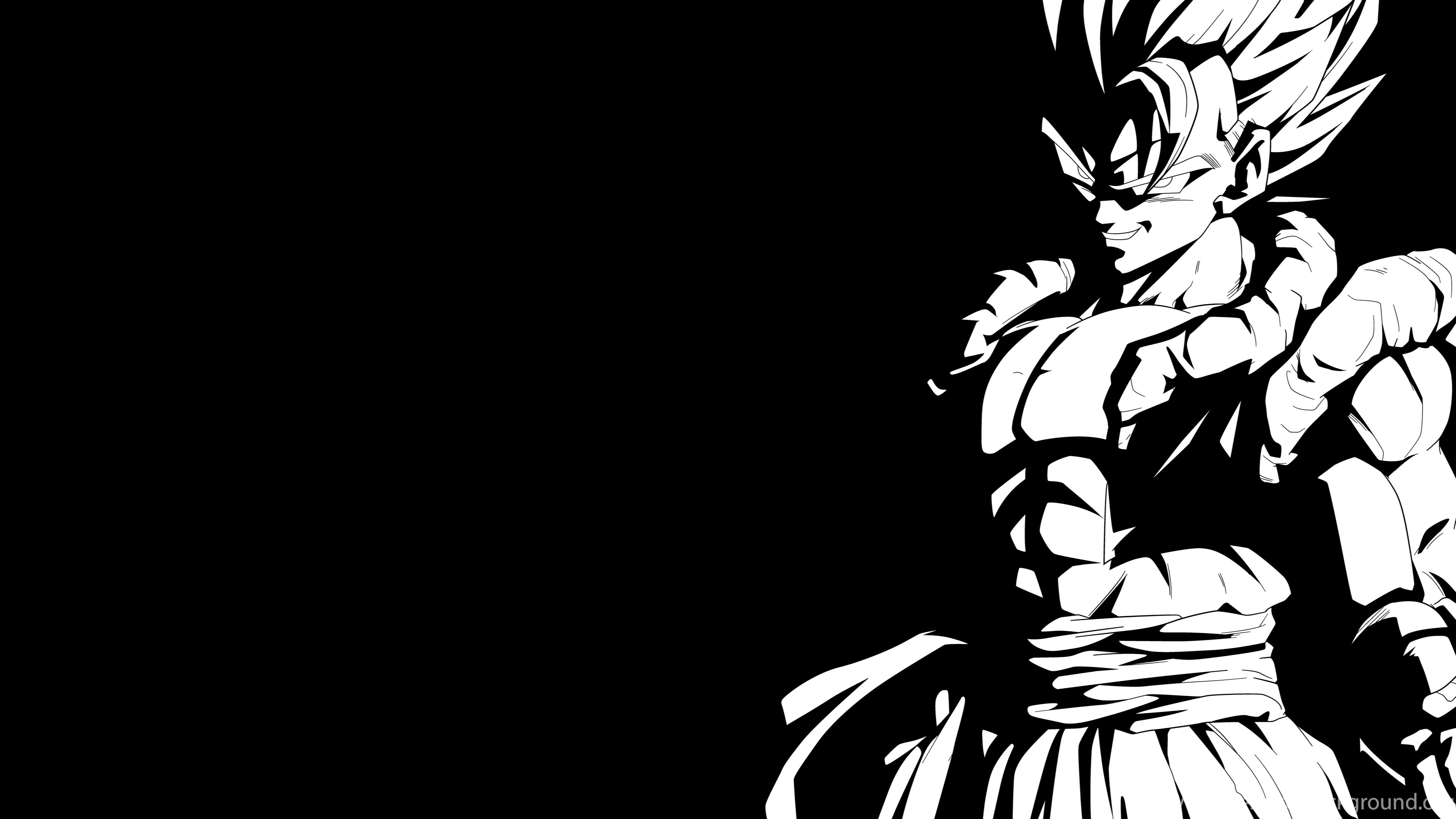 Super Gogeta Black And White 4K Wallpaper By RayzorBlade189 On