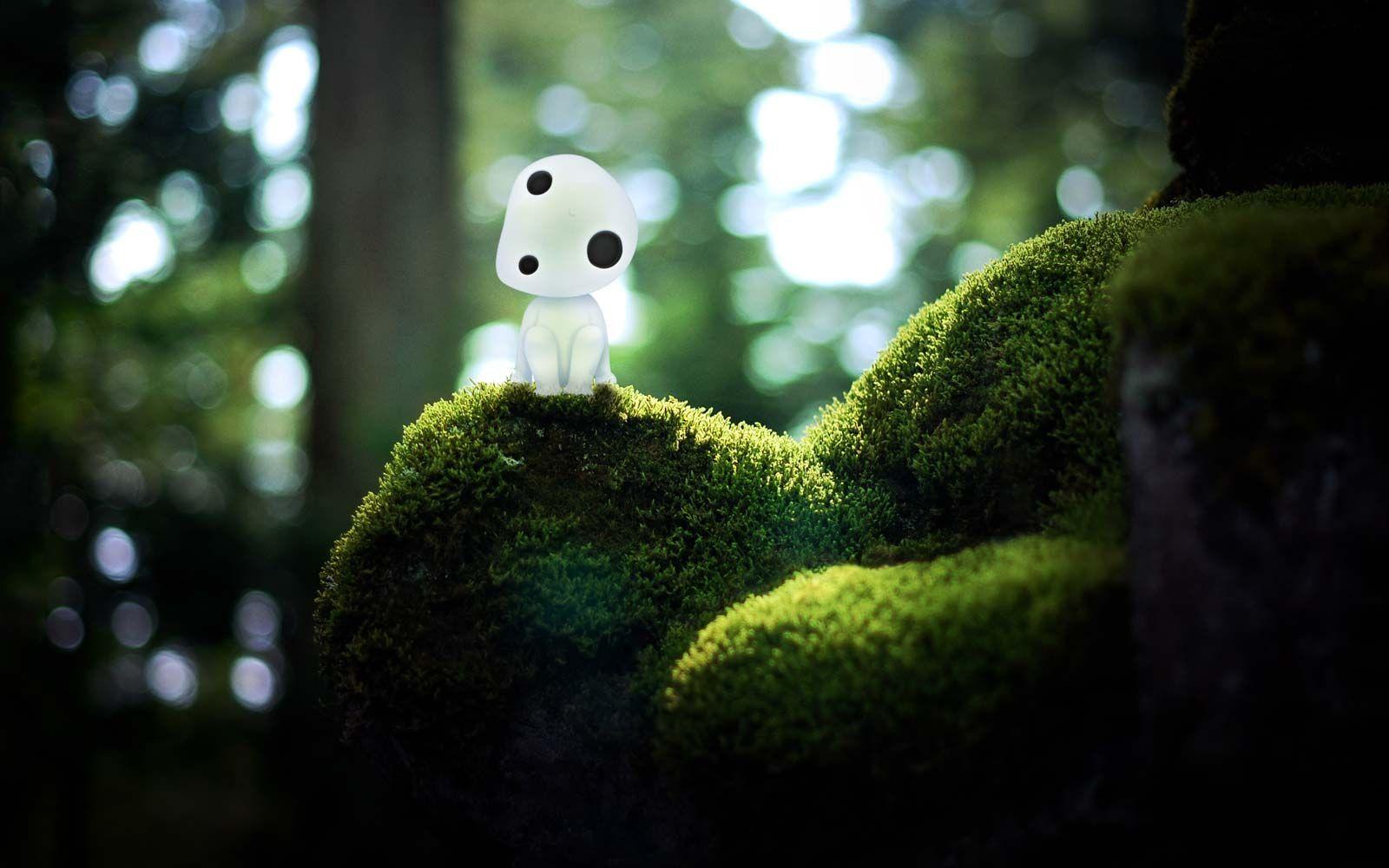 David Langam • A wallpaper of Kodama (forest spirit) from Princess