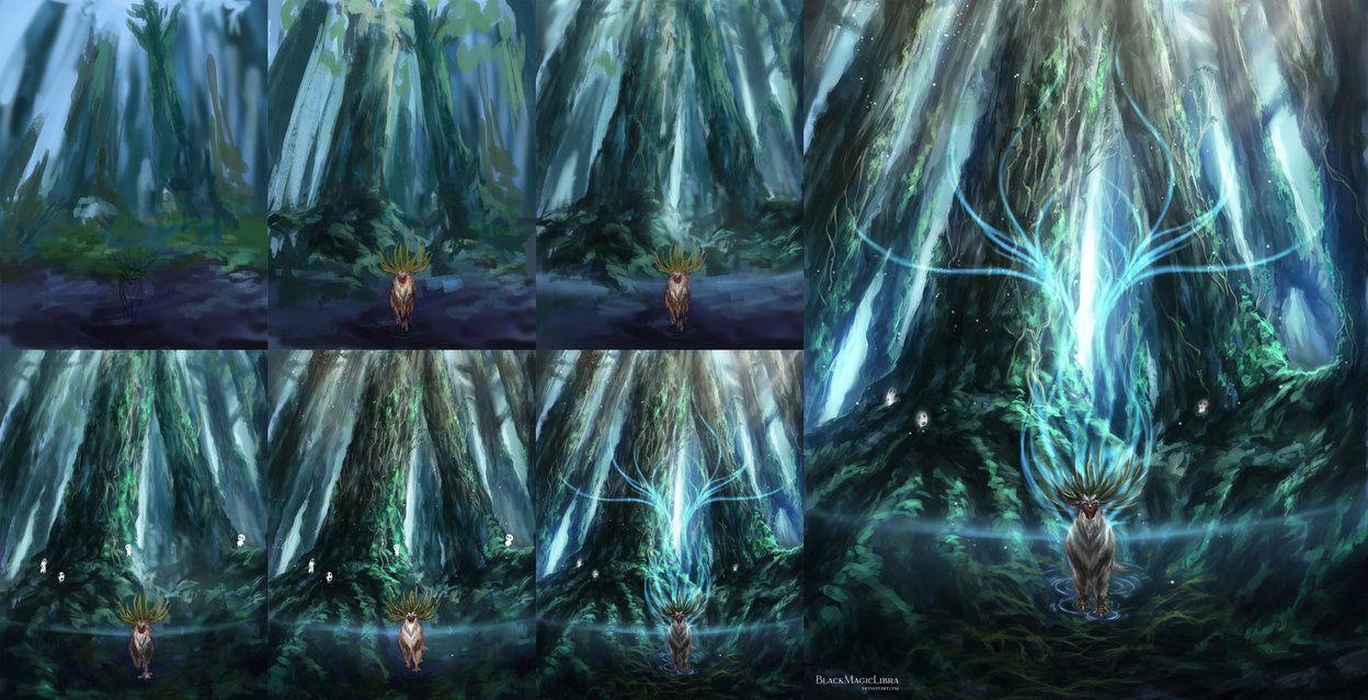 Princess Mononoke- Forest Spirit Process
