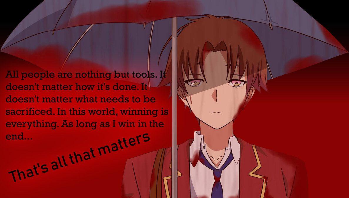 Kiyotaka Ayanokouji, anime, classroom of the elite, quotes, HD phone  wallpaper