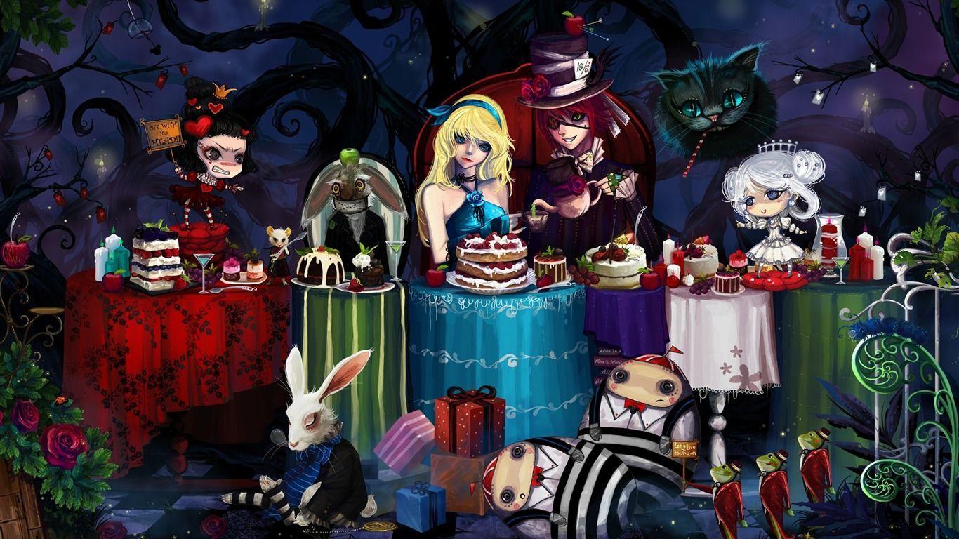 Alice In Wonderland (1366x768). Cartoon Wallpaper