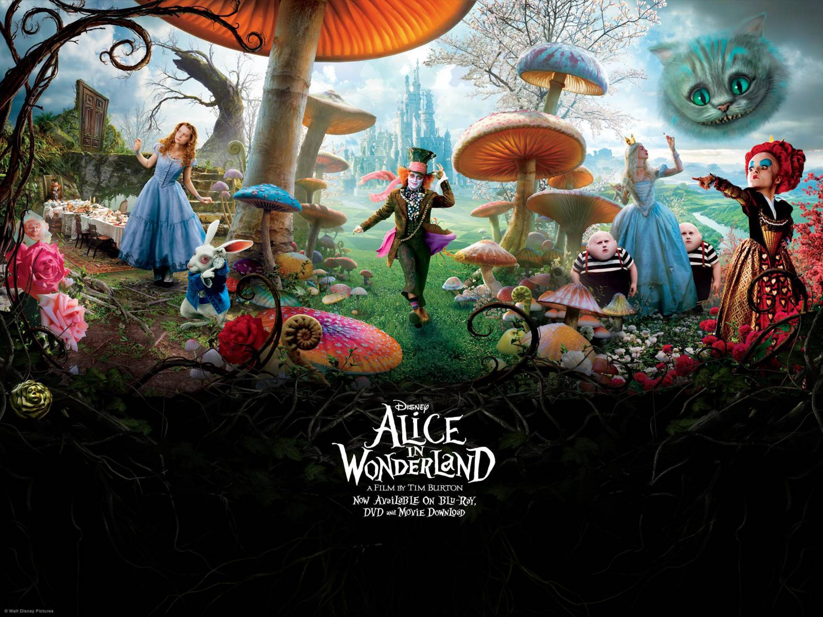 Alice In Wonderland HD Wallpaper 1600x YH2QO