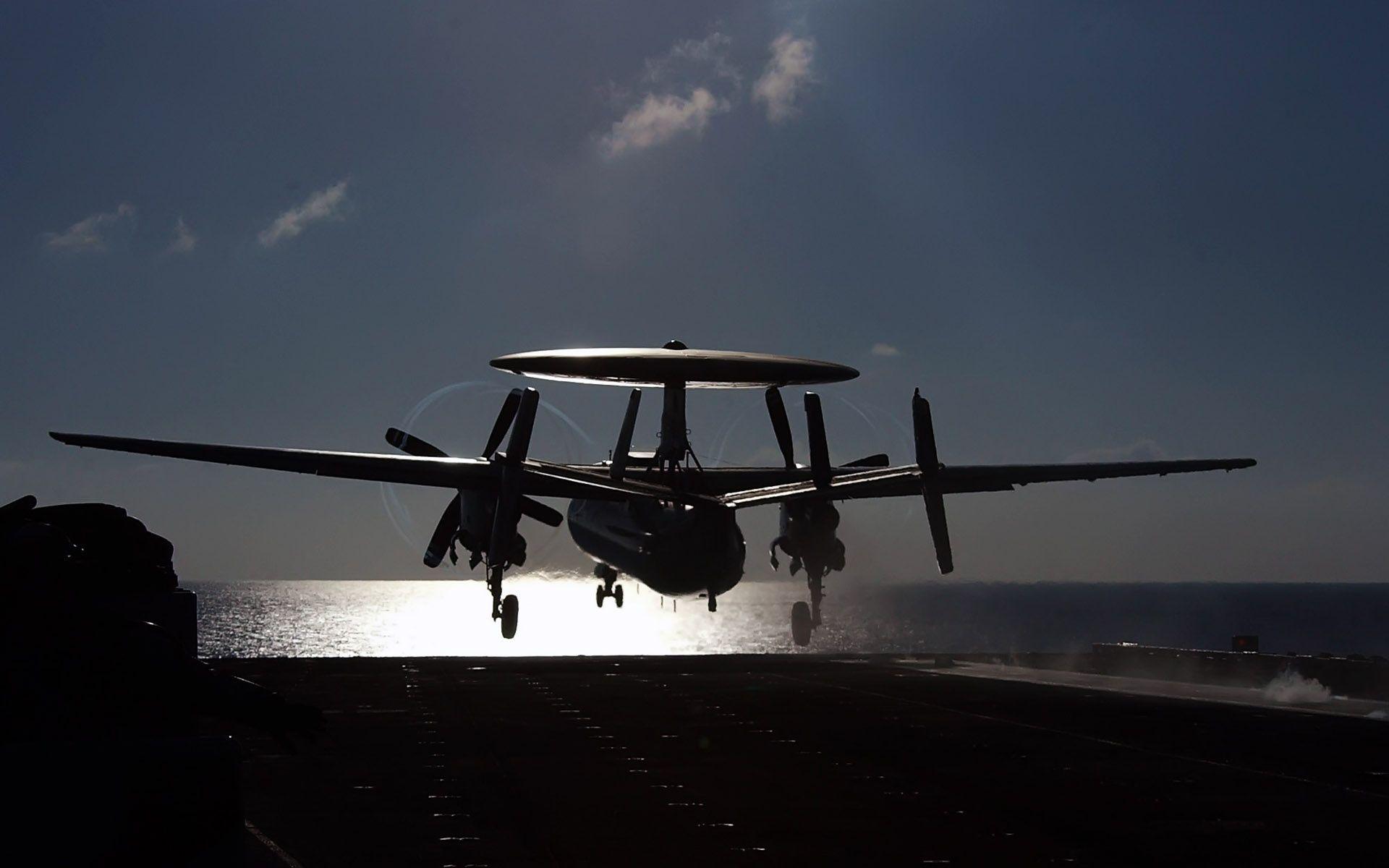 An E 2C Hawkeye from Carrier Airborne Wallpaper in jpg format