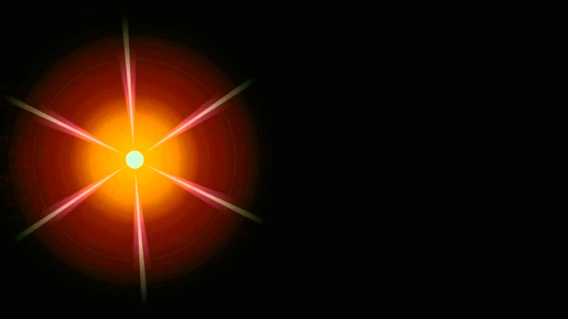 HD Shining Star with Red Glow. Free Motion Background. Free Video