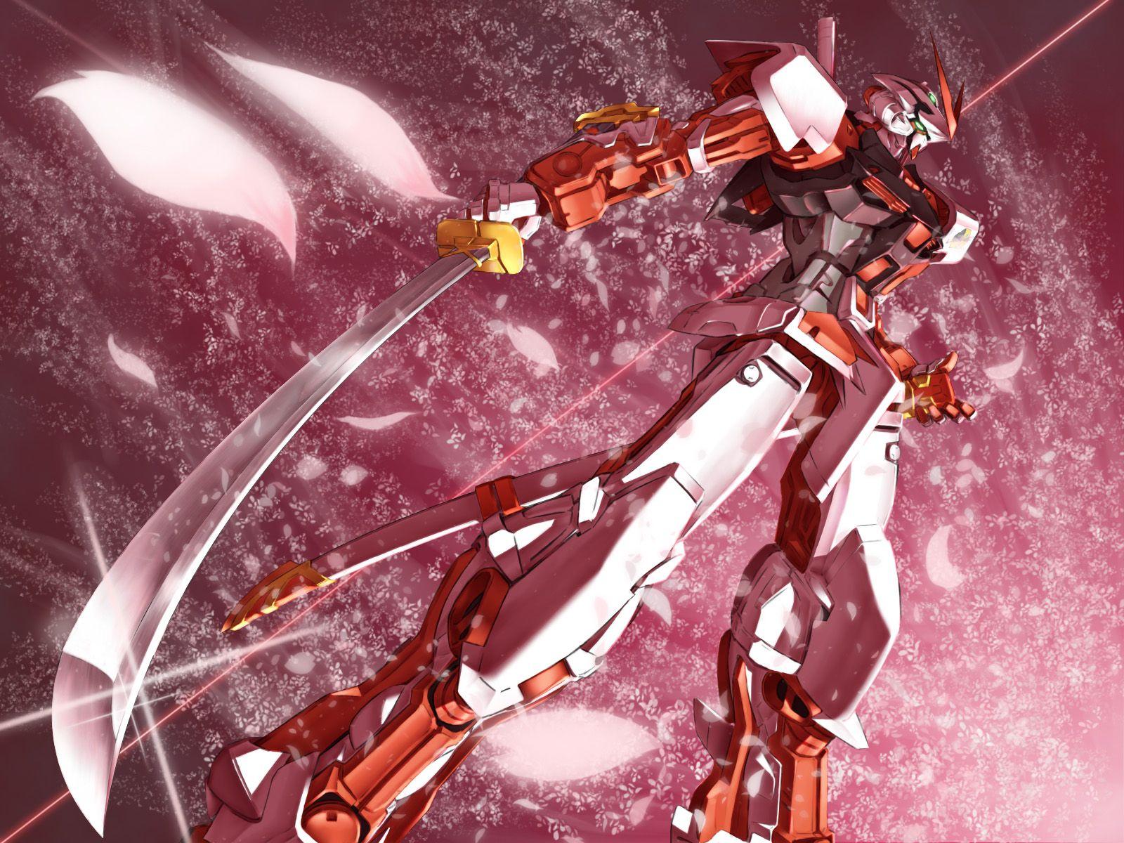 Gundam Astray Red And Blue Frame Wallpaper Poster Image
