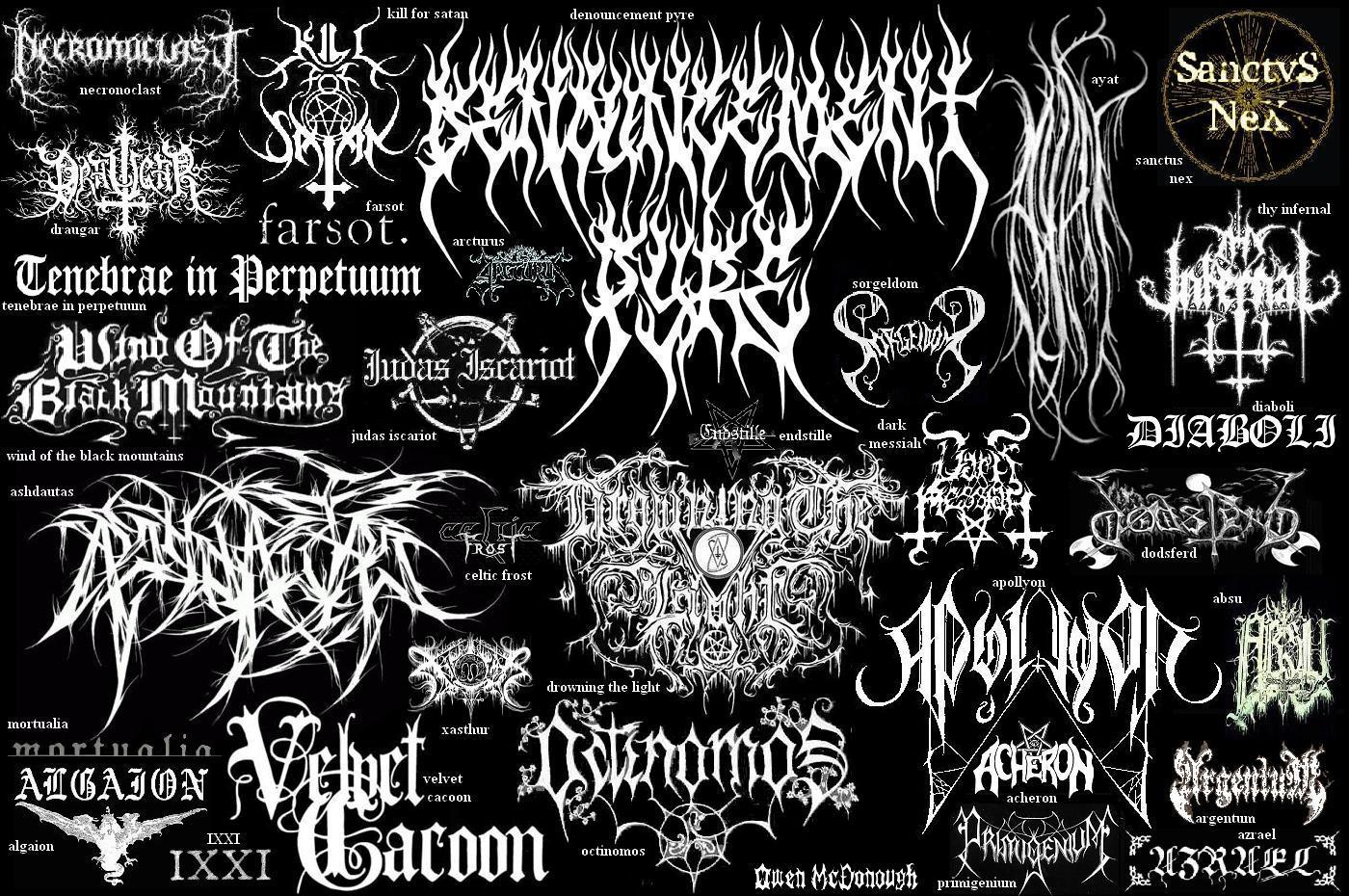 Let's talk about metal logos. I'm writing a piece for a magazine